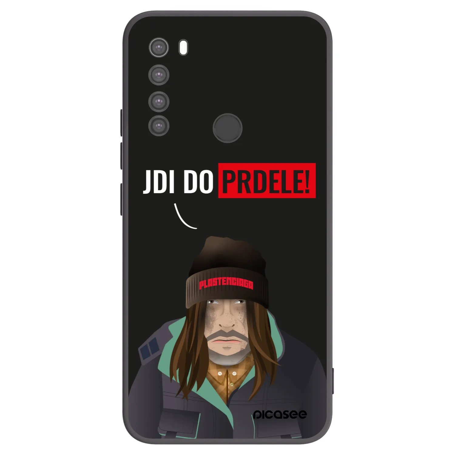 Picasee Μαύρη θήκη σιλικόνης για Xiaomi Redmi Note 8 - Bezďák