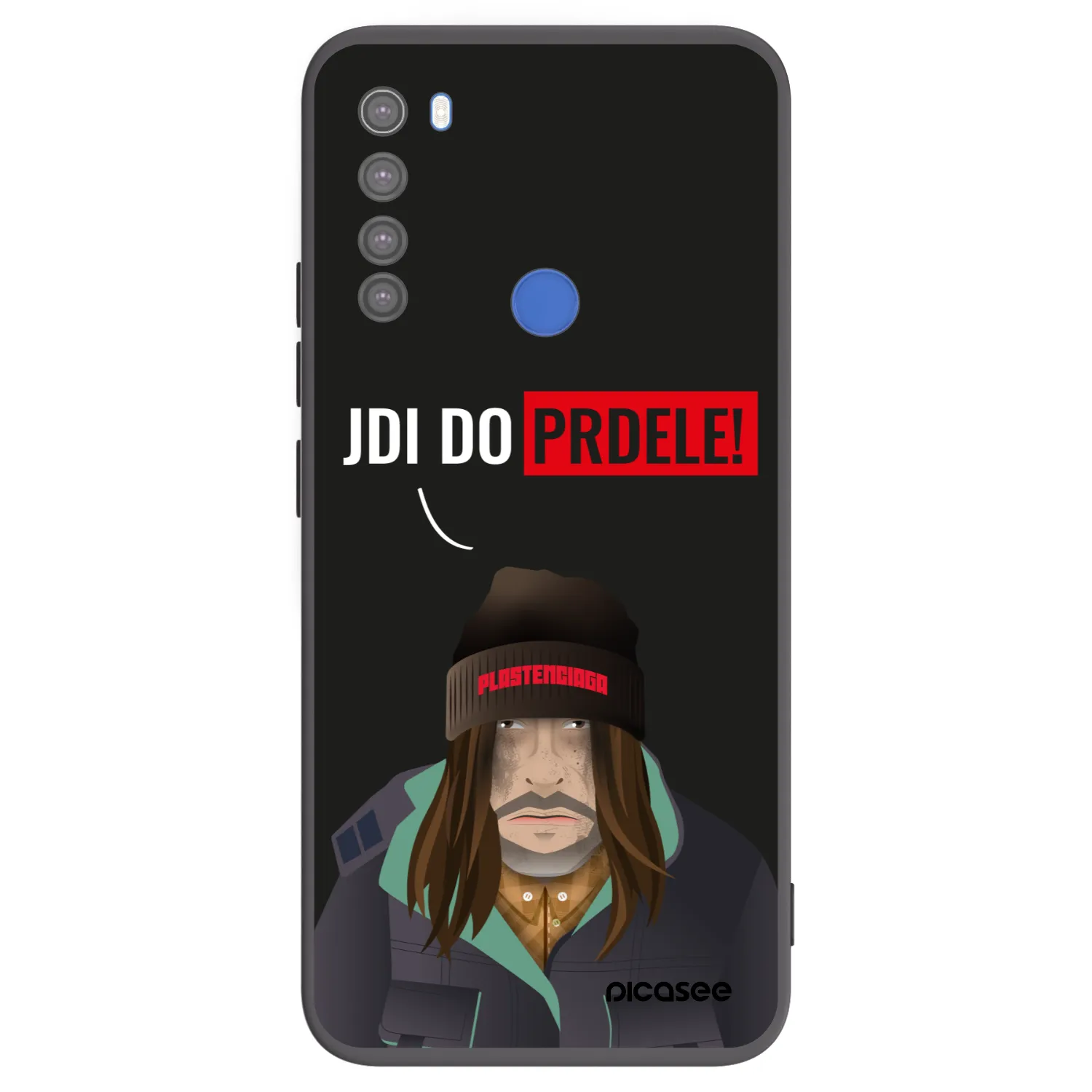 Picasee Μαύρη θήκη σιλικόνης για Xiaomi Redmi Note 8T - Bezďák