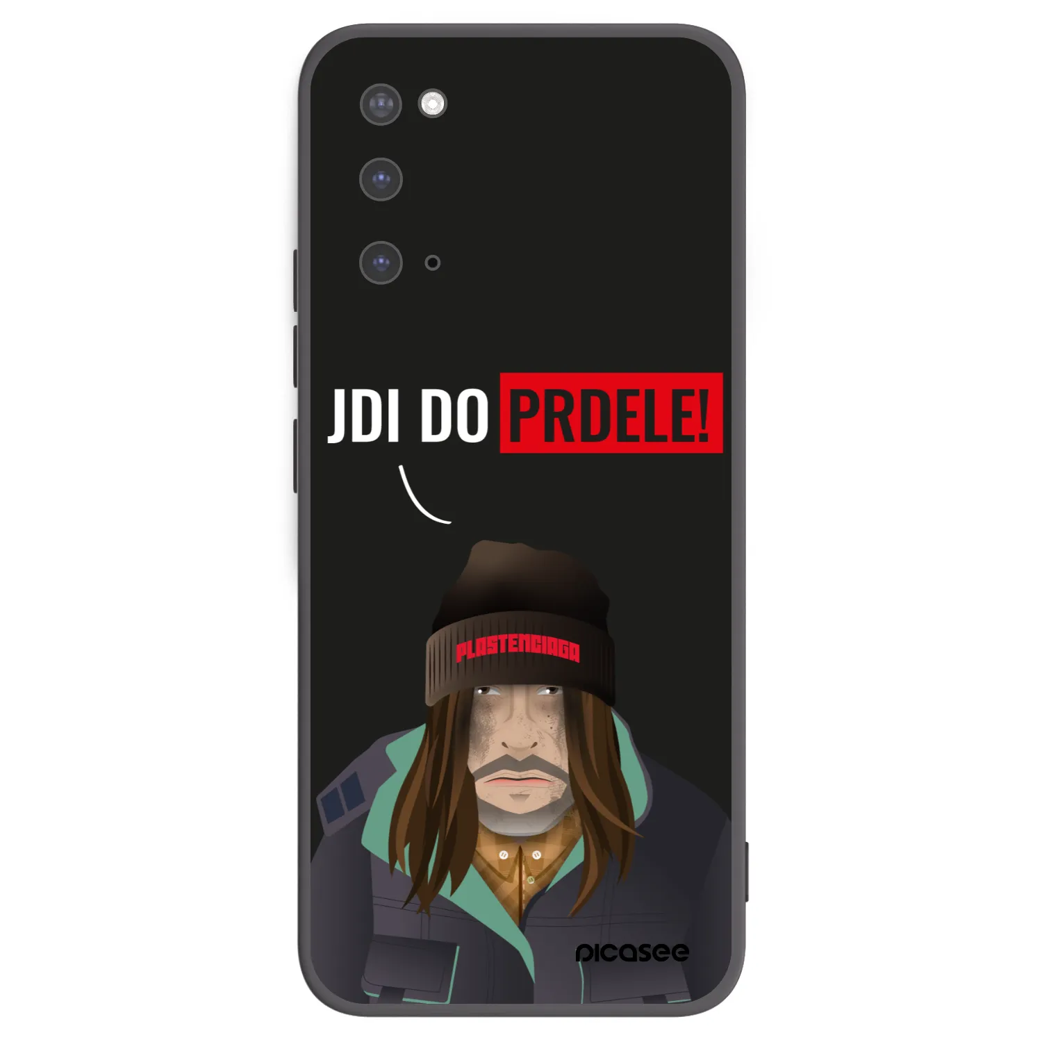 Picasee Μαύρη θήκη σιλικόνης για Samsung Galaxy S20 G980F - Bezďák