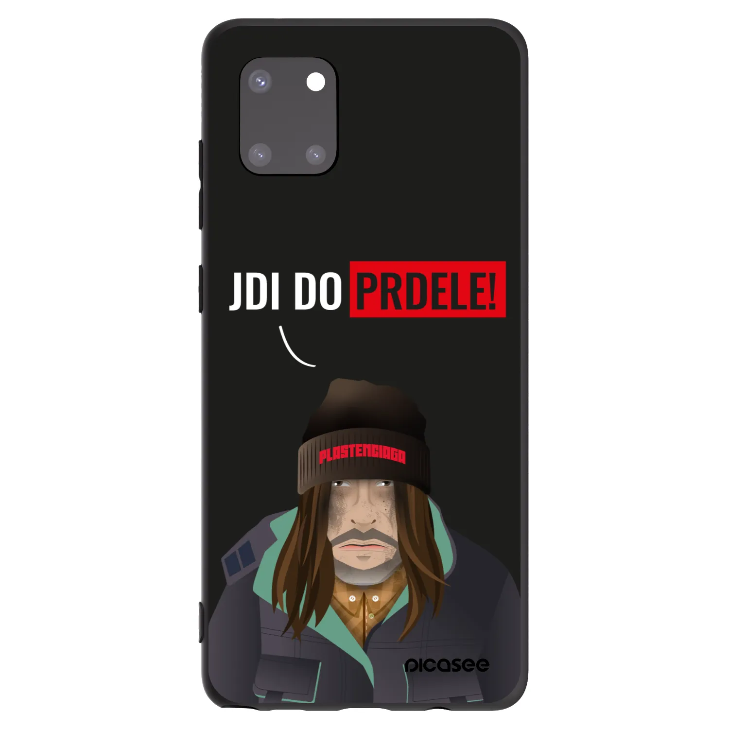 Picasee Μαύρη θήκη σιλικόνης για Samsung Galaxy Note 10 Lite N770F - Bezďák