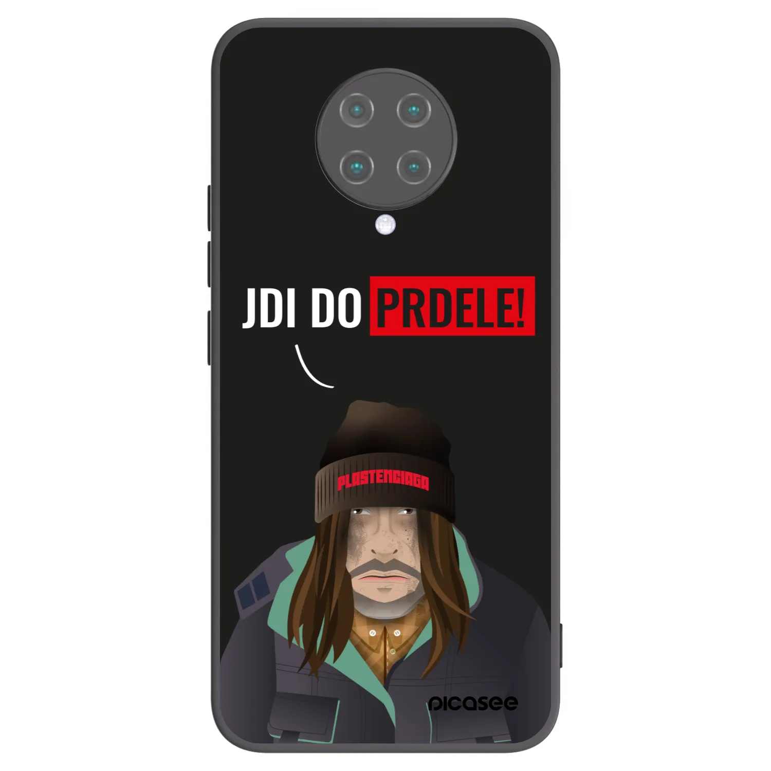 Picasee Μαύρη θήκη σιλικόνης για Xiaomi Poco F2 Pro - Bezďák