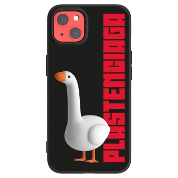 Picasee Μαύρη θήκη σιλικόνης για Apple iPhone 13 - Kiky Ricky