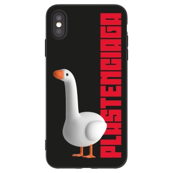 Picasee Μαύρη θήκη σιλικόνης για Apple iPhone XS Max - Kiky Ricky