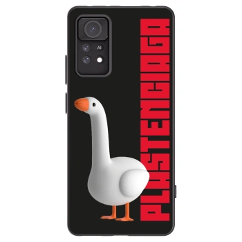 Picasee Μαύρη θήκη σιλικόνης για Xiaomi Redmi Note 11 Pro 5G - Kiky Ricky