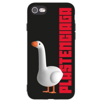 Picasee Μαύρη θήκη σιλικόνης για Apple iPhone 7 - Kiky Ricky
