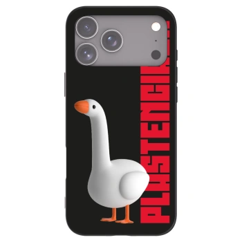 Picasee Μαύρη θήκη σιλικόνης για Apple iPhone 17 Pro Max - Kiky Ricky