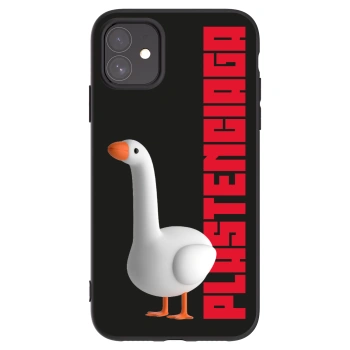 Picasee Μαύρη θήκη σιλικόνης για Apple iPhone 11 - Kiky Ricky