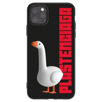 Picasee Μαύρη θήκη σιλικόνης για Apple iPhone 11 Pro Max - Kiky Ricky