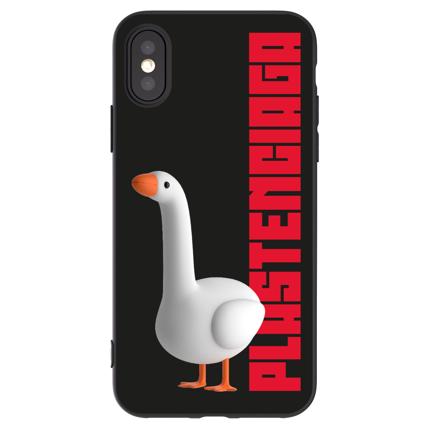 Picasee Μαύρη θήκη σιλικόνης για Apple iPhone X/XS - Kiky Ricky