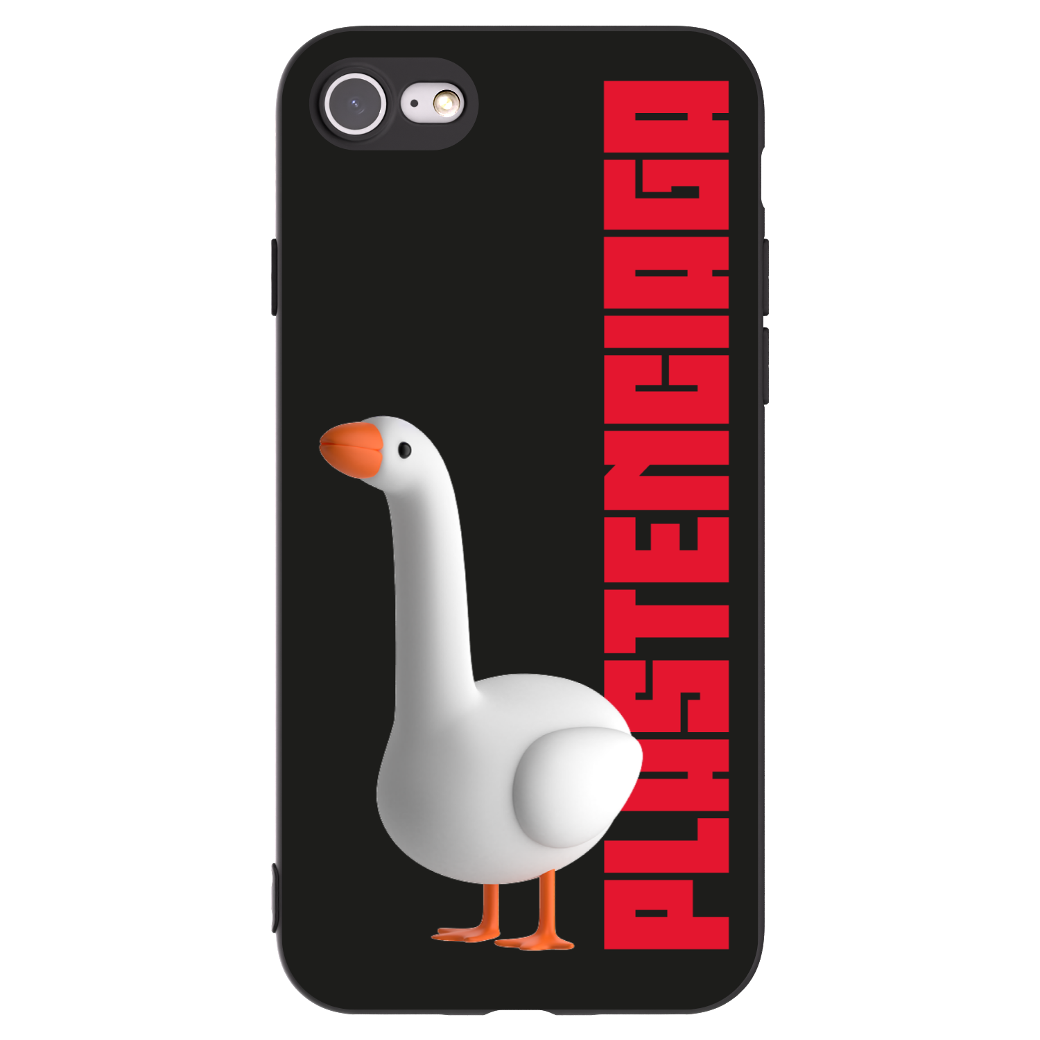 Picasee Μαύρη θήκη σιλικόνης για Apple iPhone 7 - Kiky Ricky