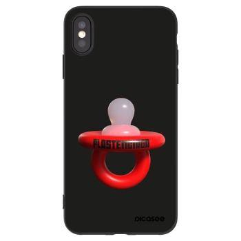 Picasee Μαύρη θήκη σιλικόνης για Apple iPhone XS Max - Le Dudel