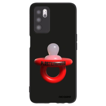 Picasee Μαύρη θήκη σιλικόνης για OPPO A16 - Le Dudel