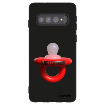 Picasee Μαύρη θήκη σιλικόνης για Samsung Galaxy S10 G973 - Le Dudel
