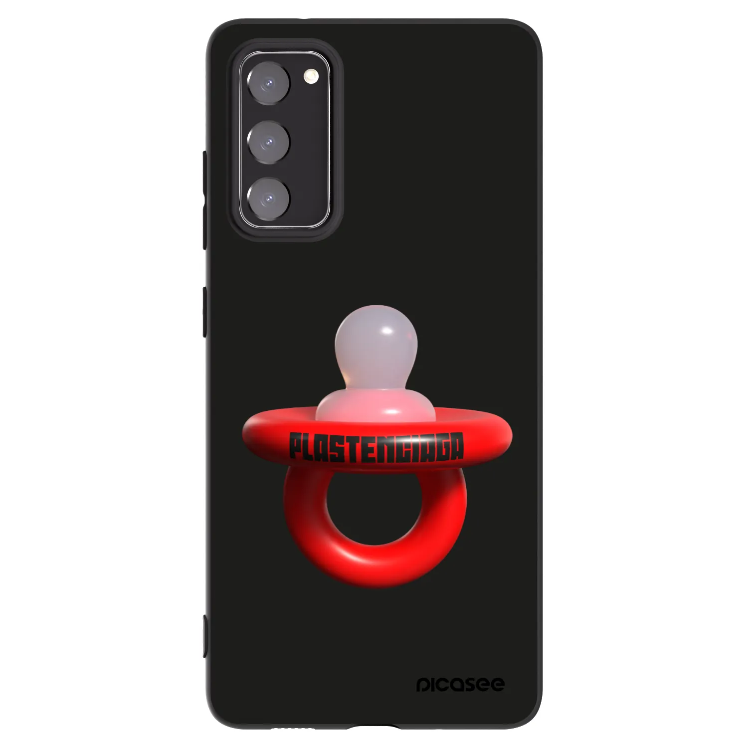 Picasee Μαύρη θήκη σιλικόνης για Samsung Galaxy S20 FE - Le Dudel