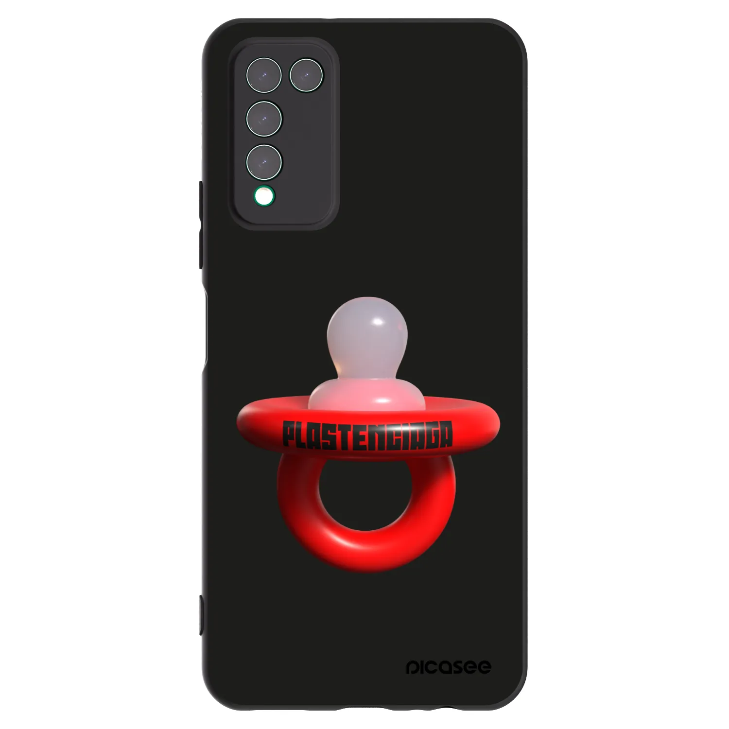 Picasee Μαύρη θήκη σιλικόνης για Honor 10X Lite - Le Dudel