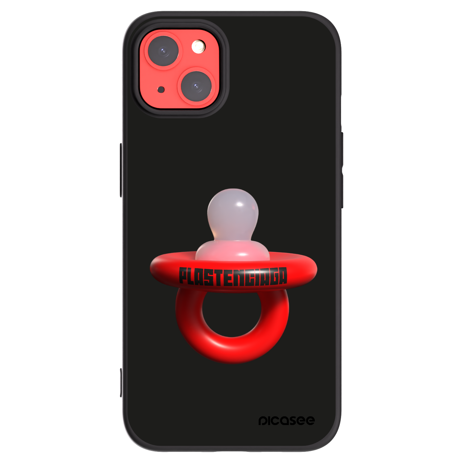 Picasee Μαύρη θήκη σιλικόνης για Apple iPhone 13 - Le Dudel