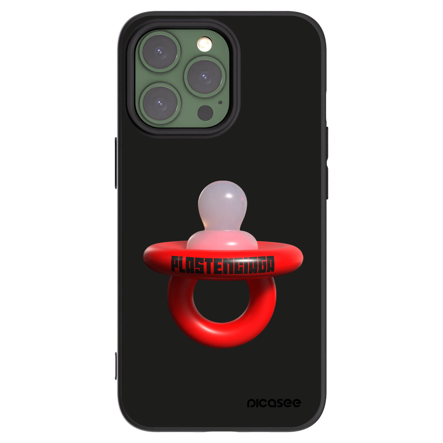 Picasee Μαύρη θήκη σιλικόνης για Apple iPhone 13 Pro - Le Dudel
