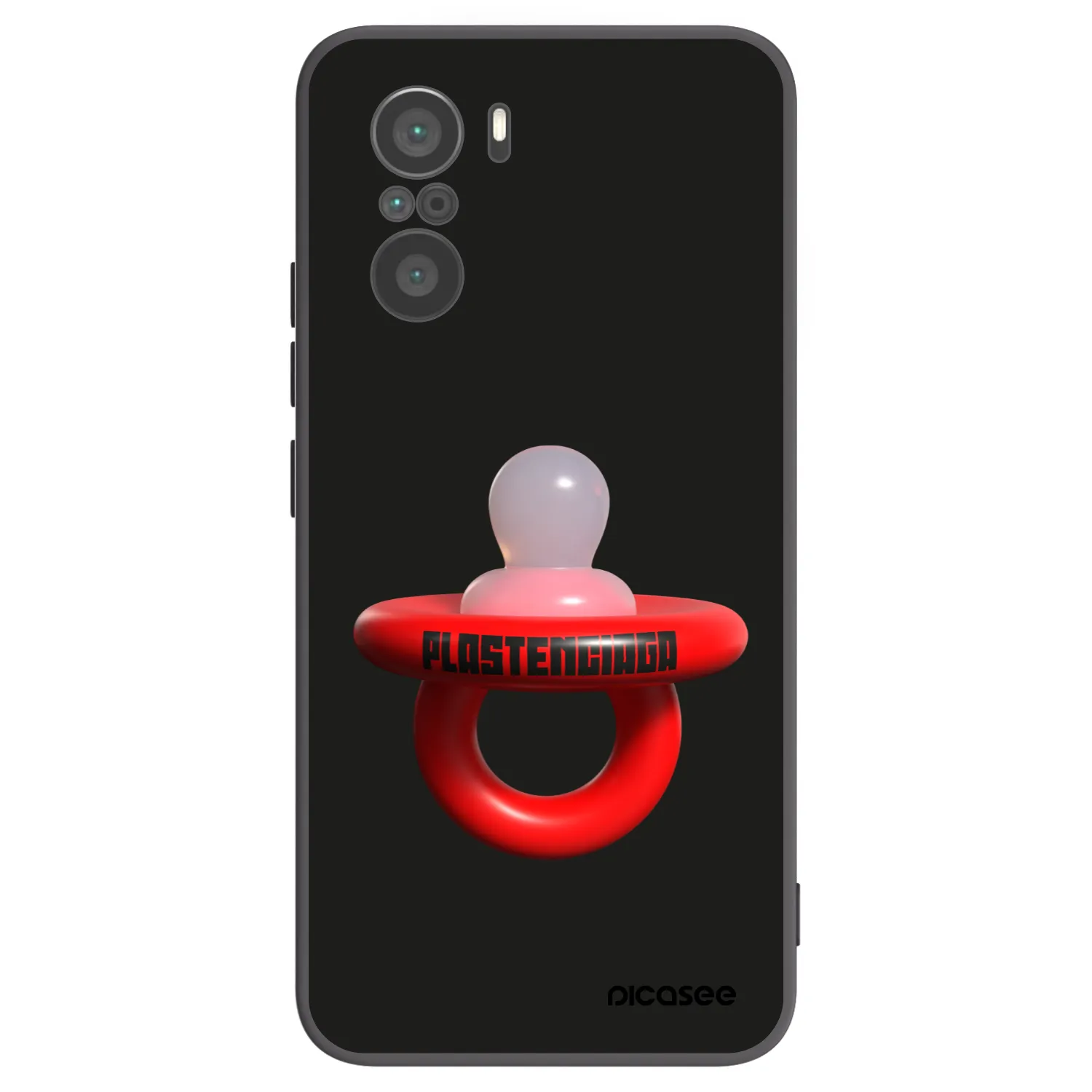 Picasee Μαύρη θήκη σιλικόνης για Xiaomi Poco F3 - Le Dudel