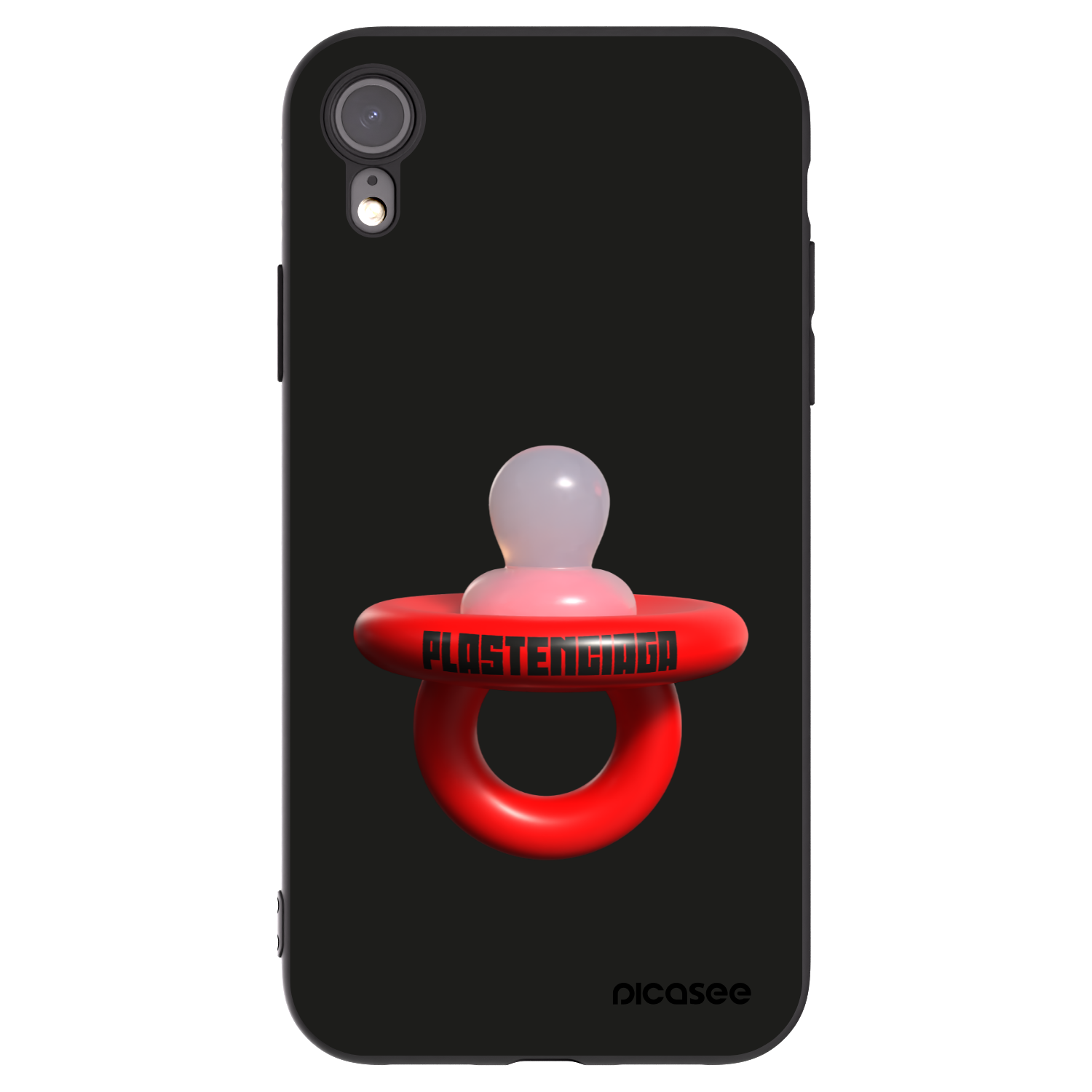Picasee Μαύρη θήκη σιλικόνης για Apple iPhone XR - Le Dudel