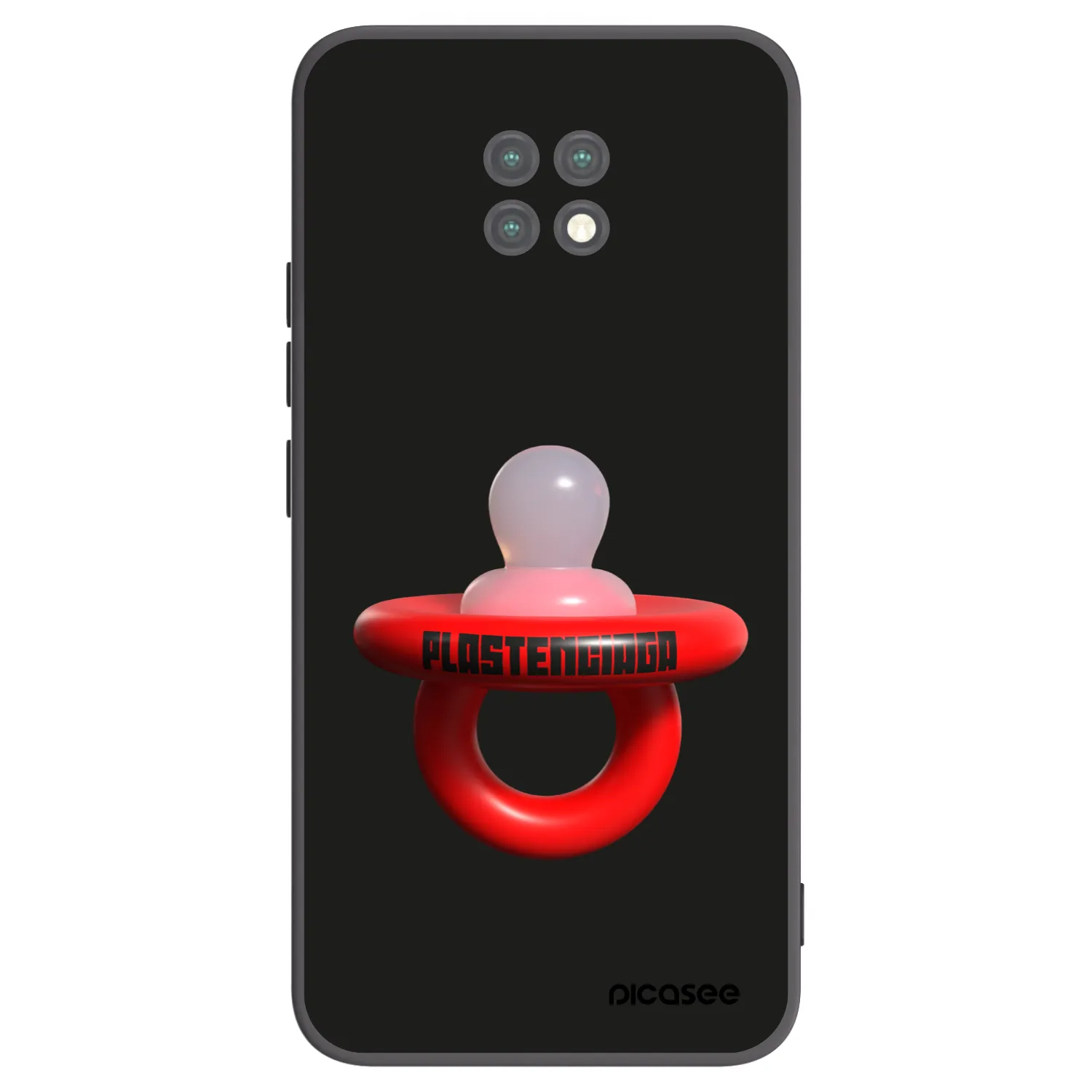 Picasee Μαύρη θήκη σιλικόνης για Xiaomi Redmi Note 9T - Le Dudel