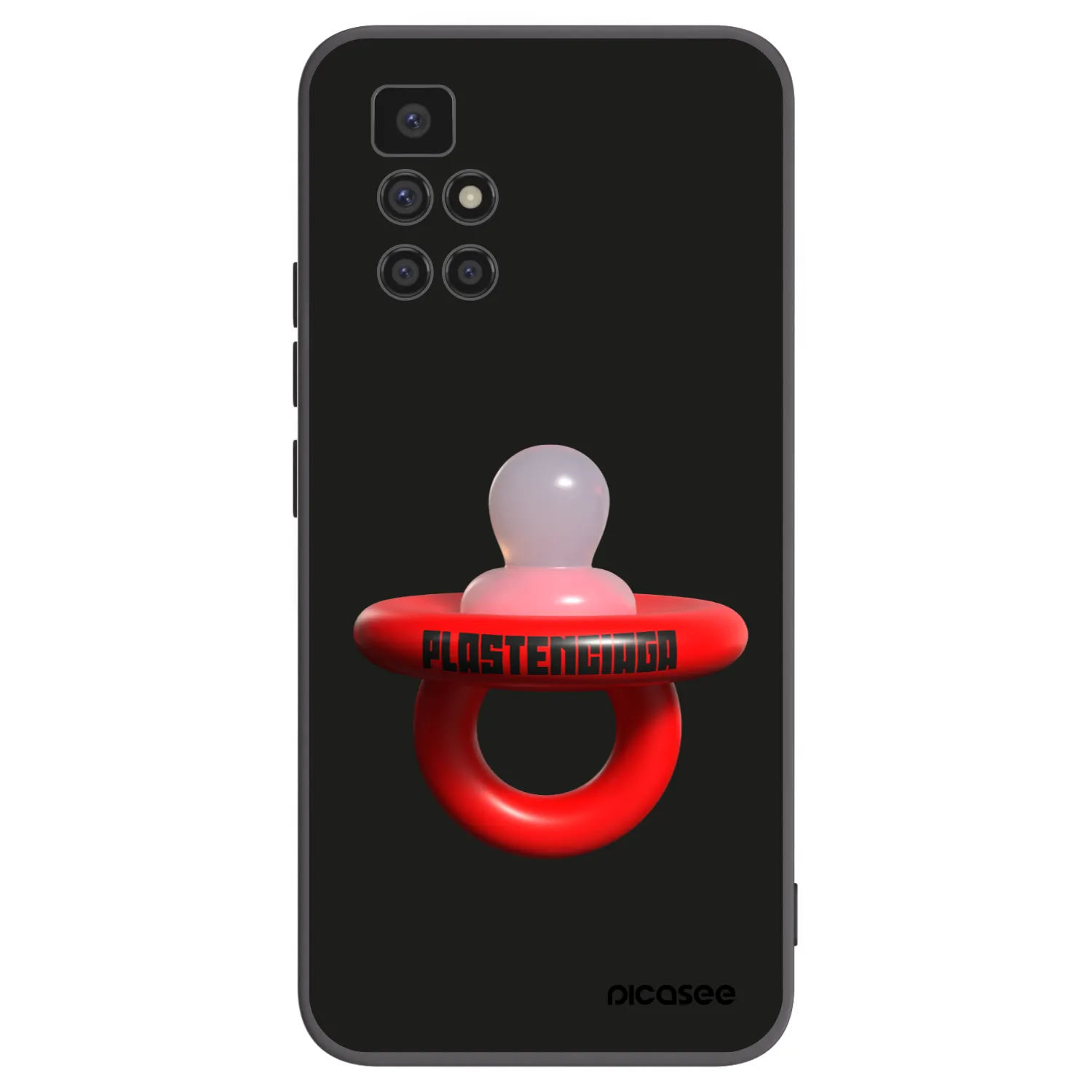 Picasee Μαύρη θήκη σιλικόνης για Xiaomi Redmi 10 - Le Dudel