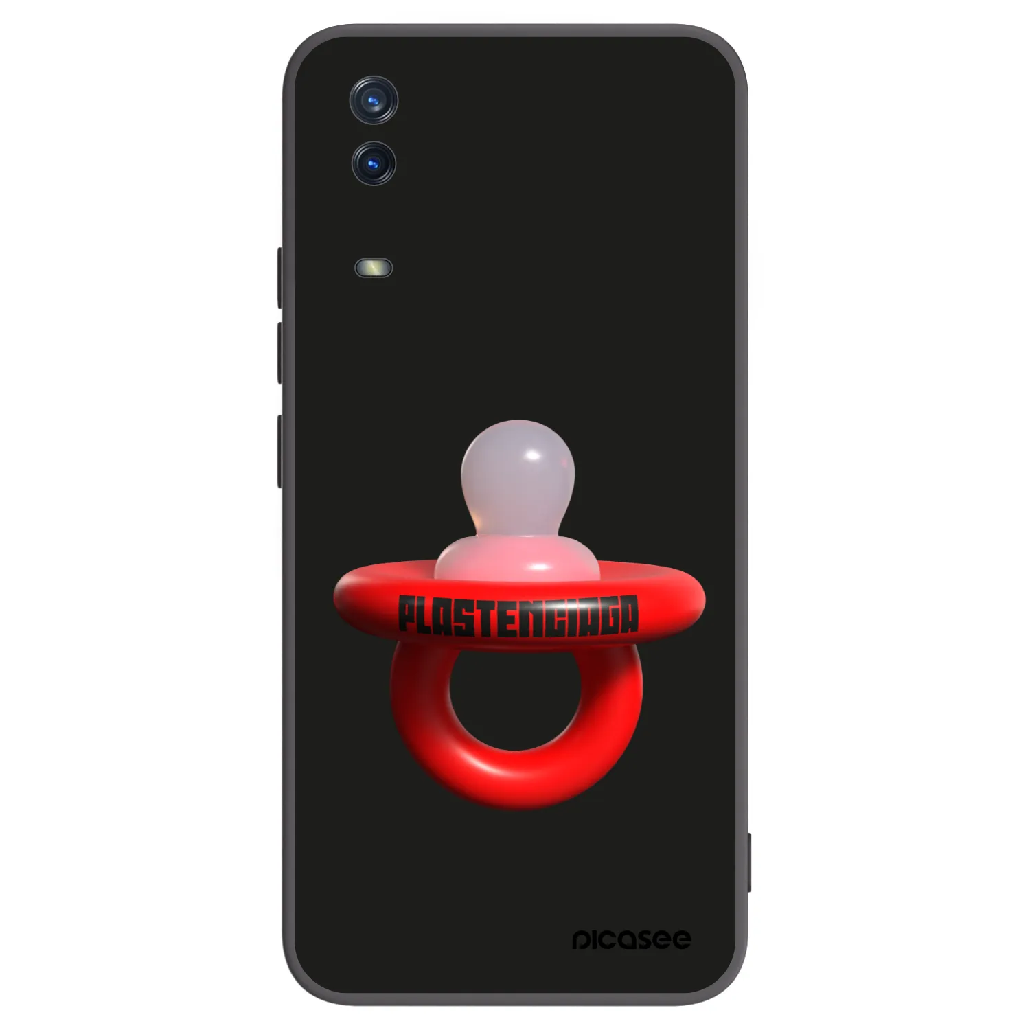 Picasee Μαύρη θήκη σιλικόνης για Vivo Y11s - Le Dudel