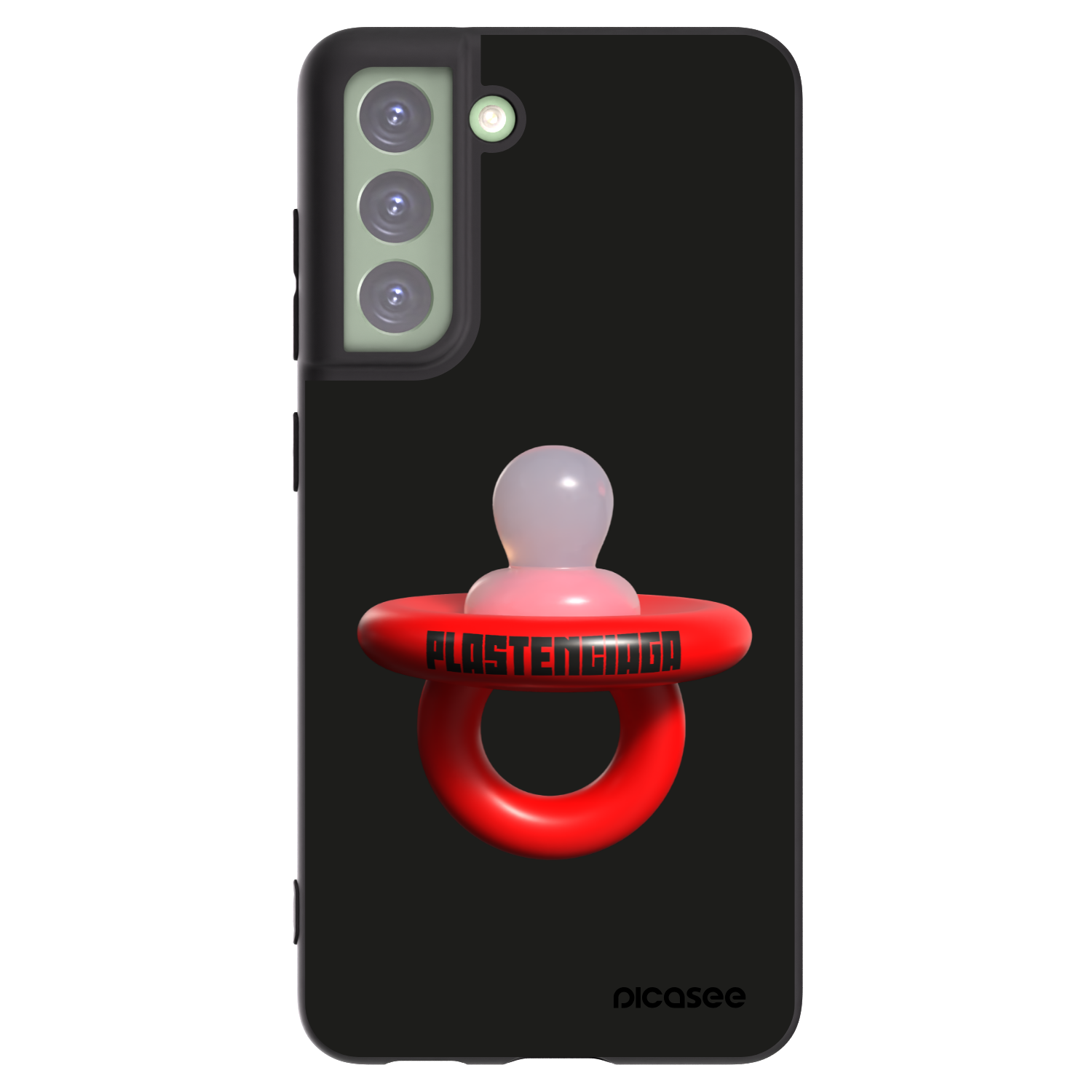 Picasee Μαύρη θήκη σιλικόνης για Samsung Galaxy S21 FE 5G - Le Dudel