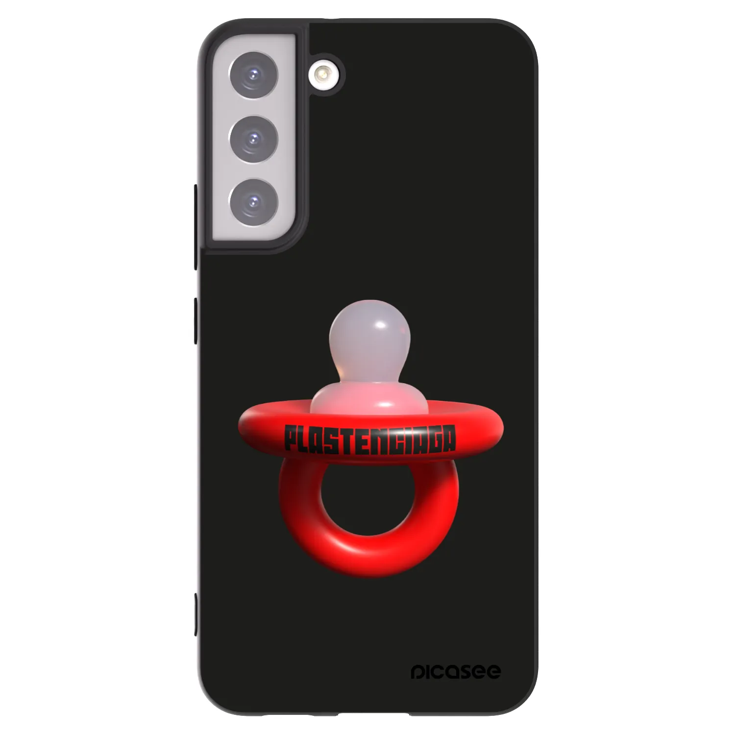 Picasee Μαύρη θήκη σιλικόνης για Samsung Galaxy S22+ 5G - Le Dudel