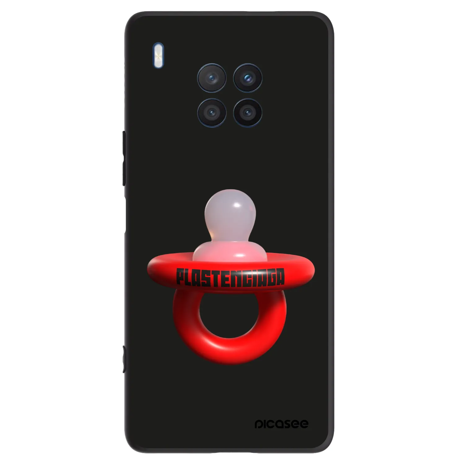Picasee Μαύρη θήκη σιλικόνης για Honor 50 Lite - Le Dudel
