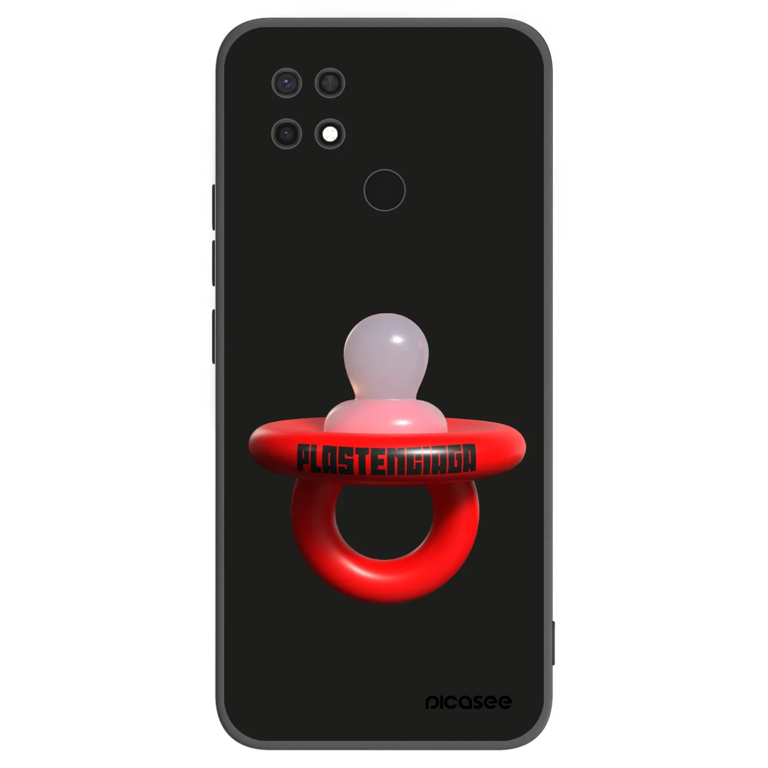 Picasee Μαύρη θήκη σιλικόνης για Xiaomi Redmi 10C - Le Dudel