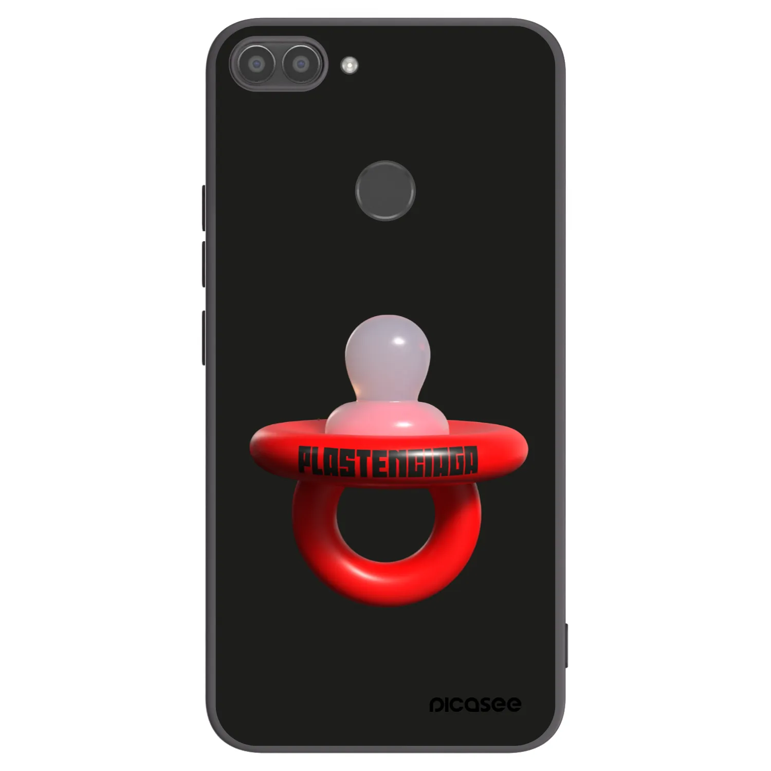 Picasee Μαύρη θήκη σιλικόνης για Huawei P Smart - Le Dudel