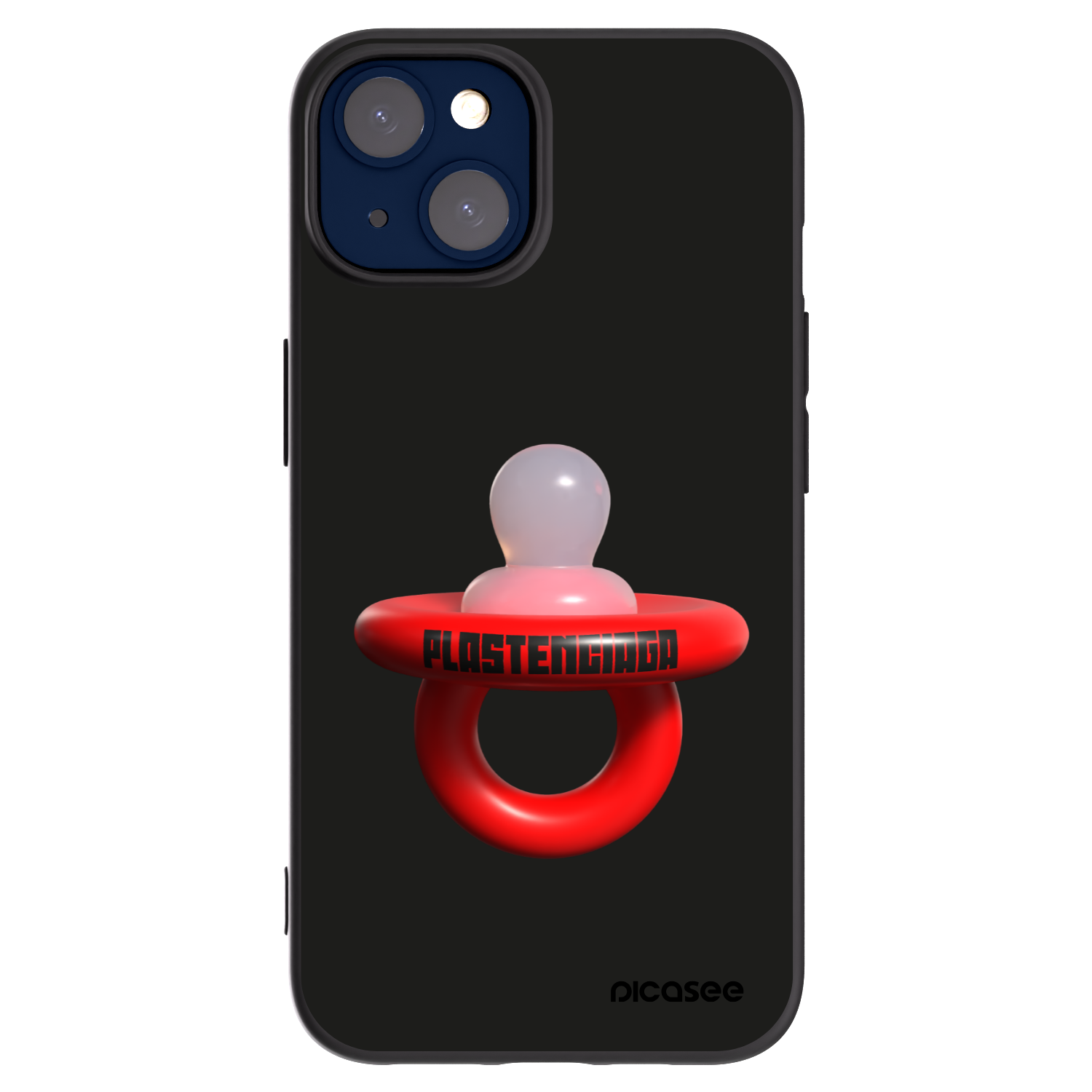 Picasee Μαύρη θήκη σιλικόνης για Apple iPhone 14 - Le Dudel