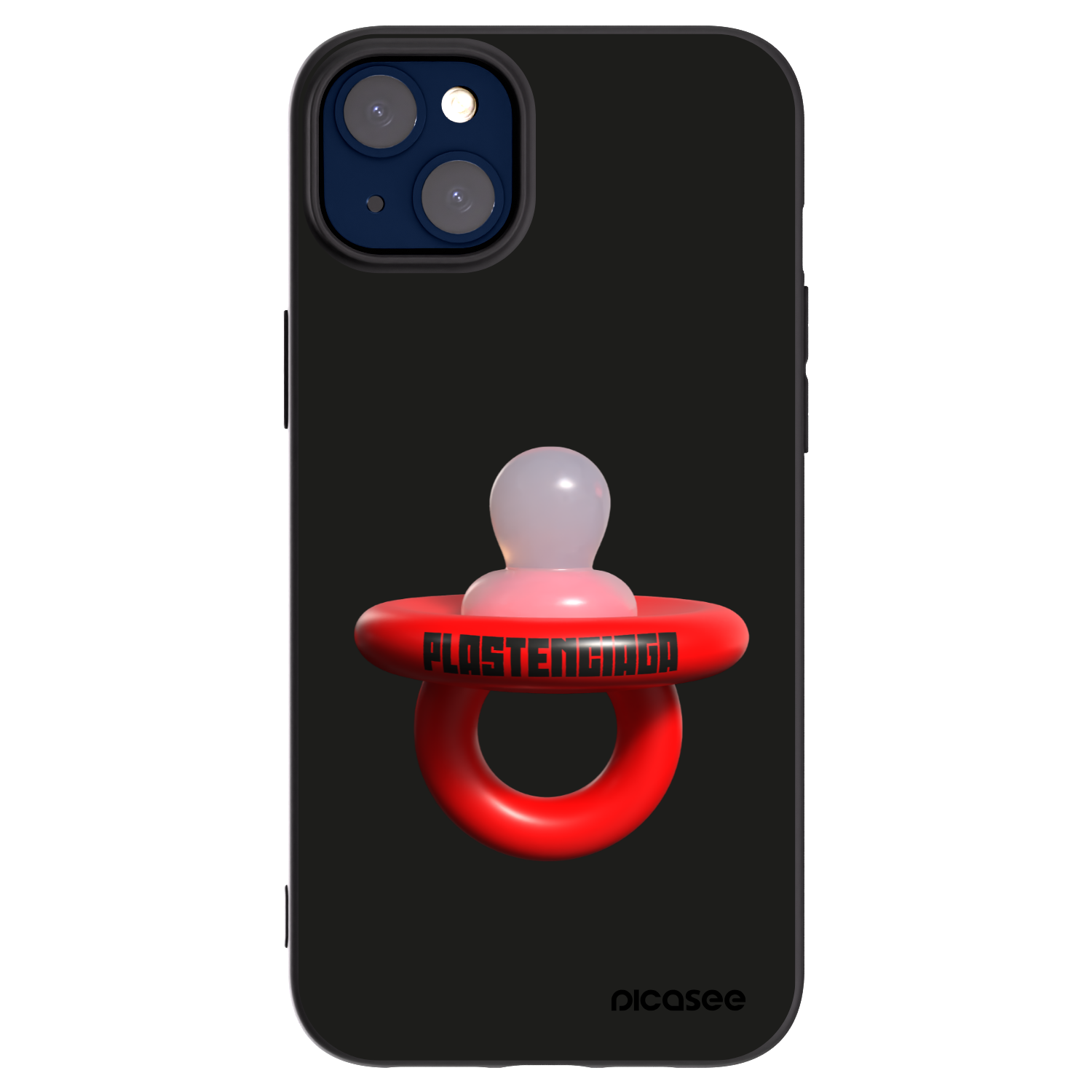 Picasee Μαύρη θήκη σιλικόνης για Apple iPhone 14 Plus - Le Dudel