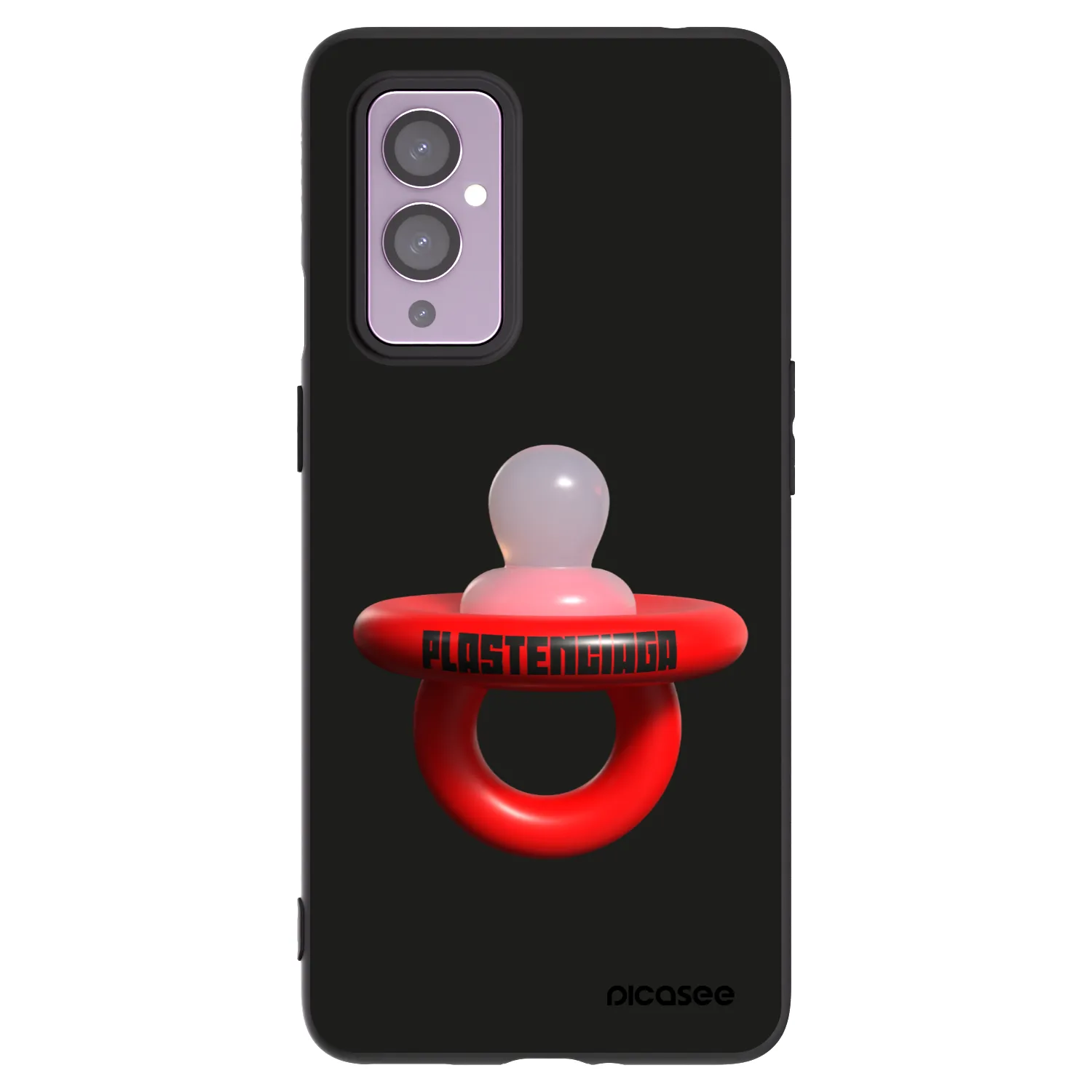 Picasee Μαύρη θήκη σιλικόνης για OnePlus 9 - Le Dudel