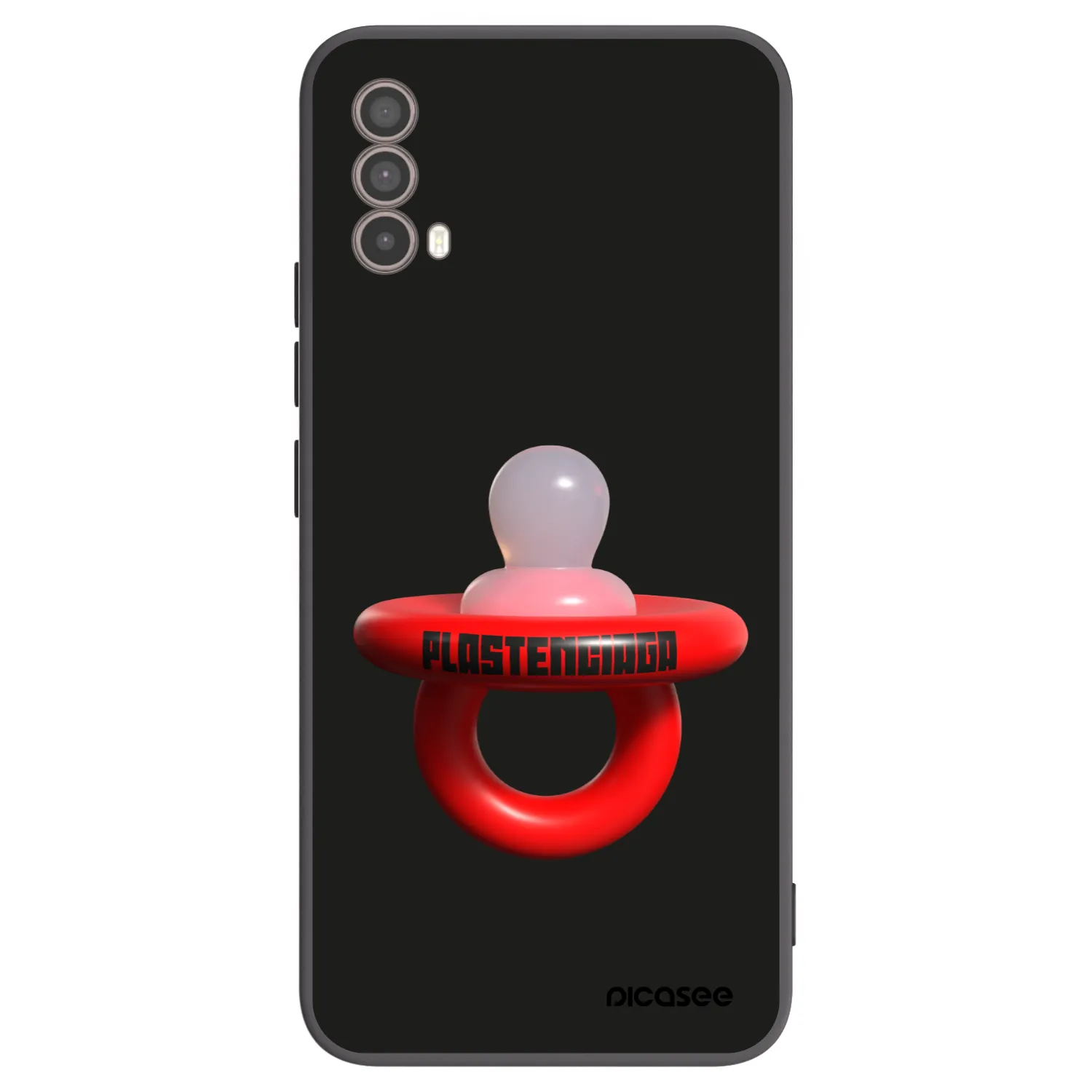 Picasee Μαύρη θήκη σιλικόνης για Motorola Moto E40 - Le Dudel