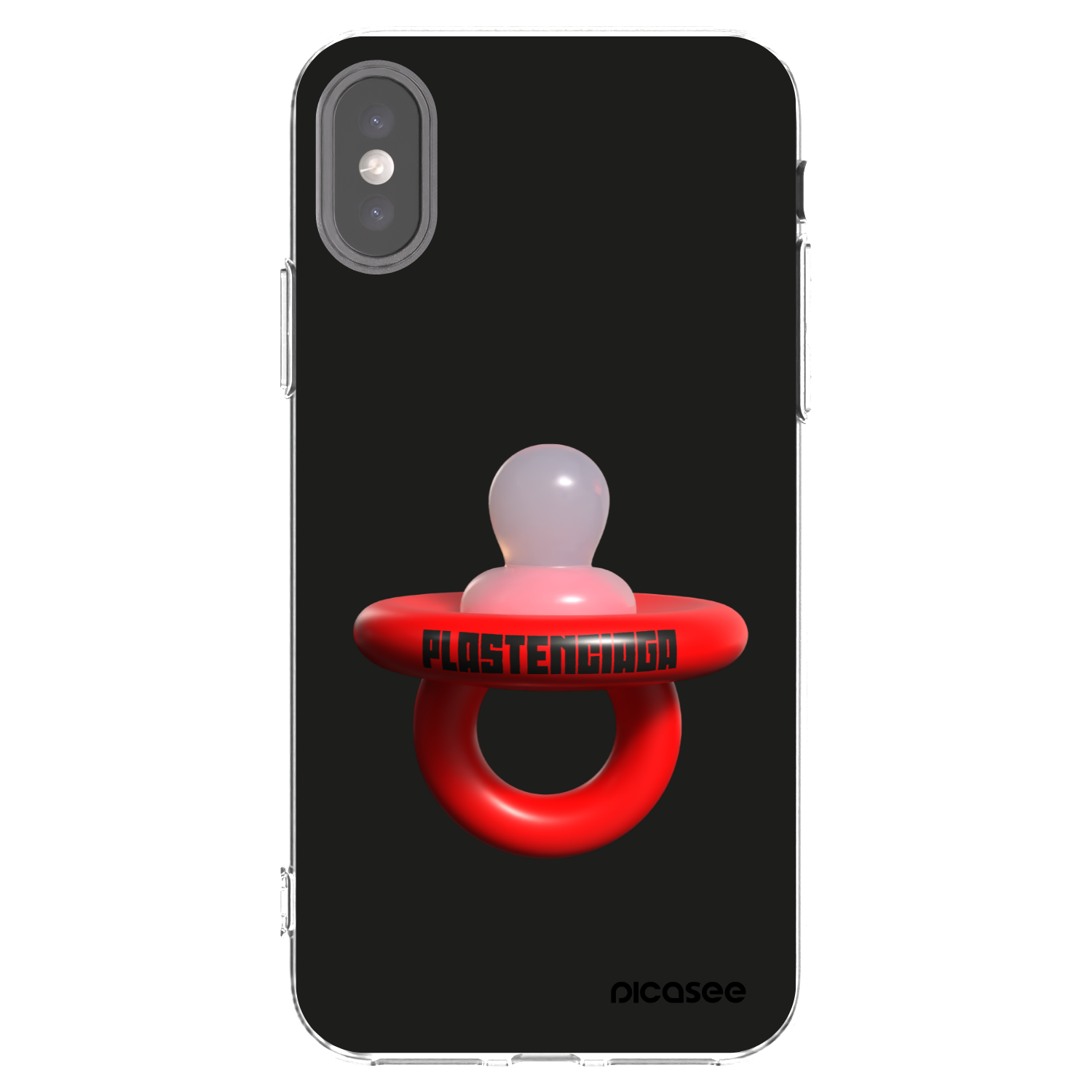 Picasee διαφανής θήκη σιλικόνης Apple iPhone X/XS - Le Dudel