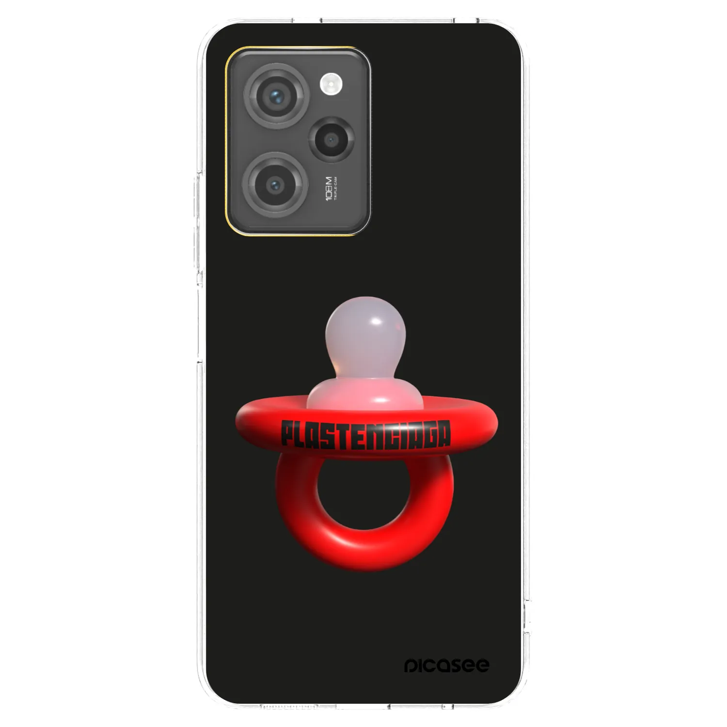 Picasee Μαύρη θήκη σιλικόνης για Xiaomi Poco X5 Pro - Le Dudel