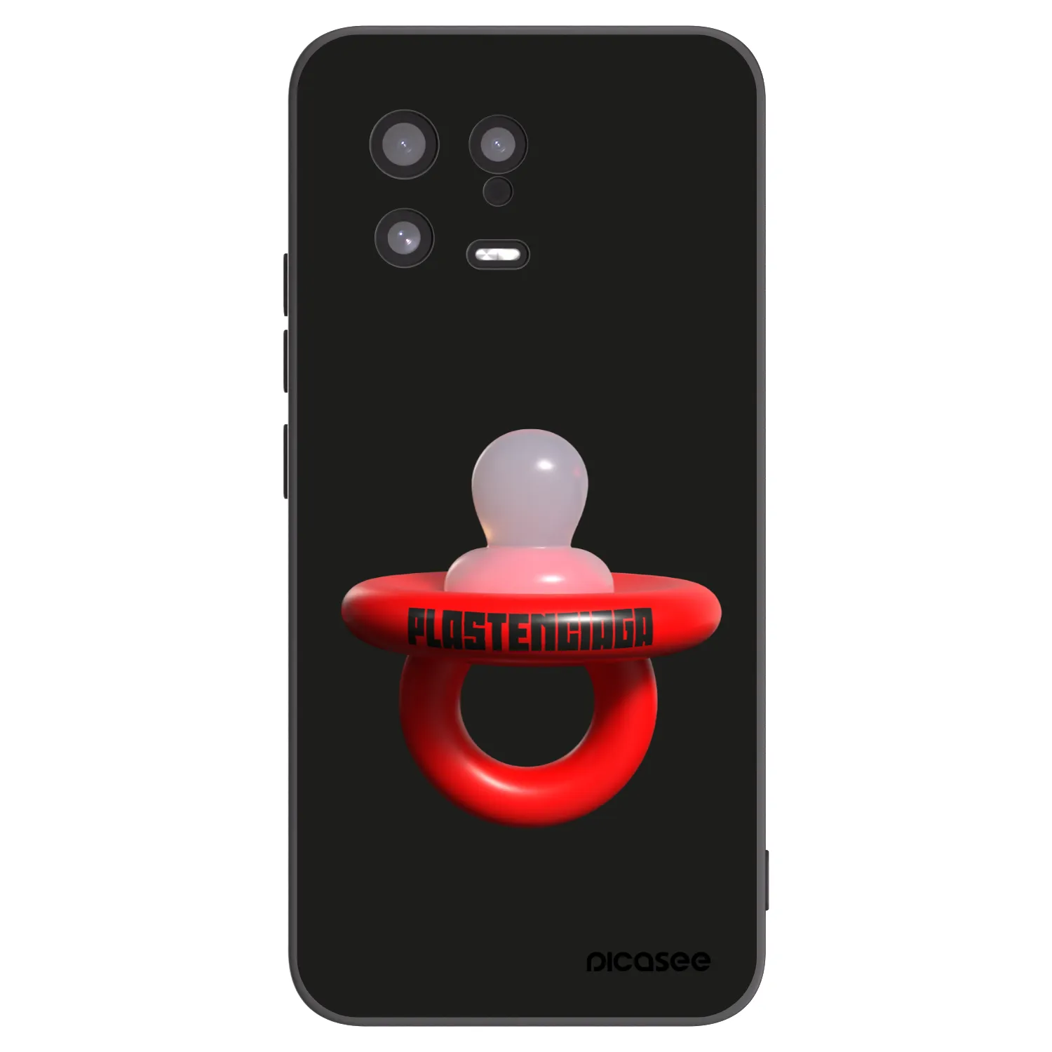 Picasee Μαύρη θήκη σιλικόνης για Xiaomi 13 - Le Dudel