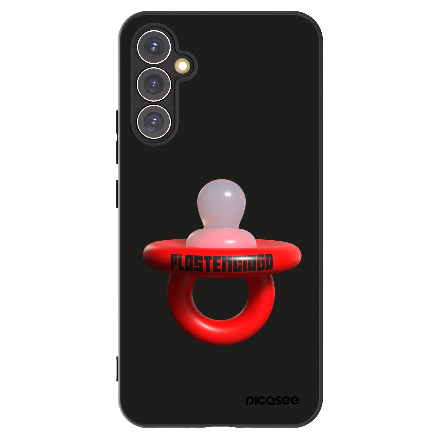 Picasee Μαύρη θήκη σιλικόνης για Samsung Galaxy A34 5G A346B - Le Dudel