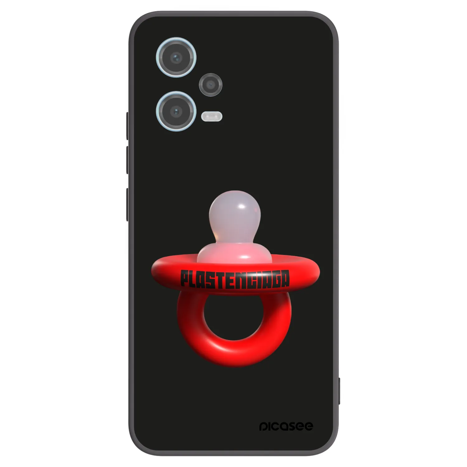 Picasee Μαύρη θήκη σιλικόνης για Xiaomi Redmi Note 12 5G - Le Dudel