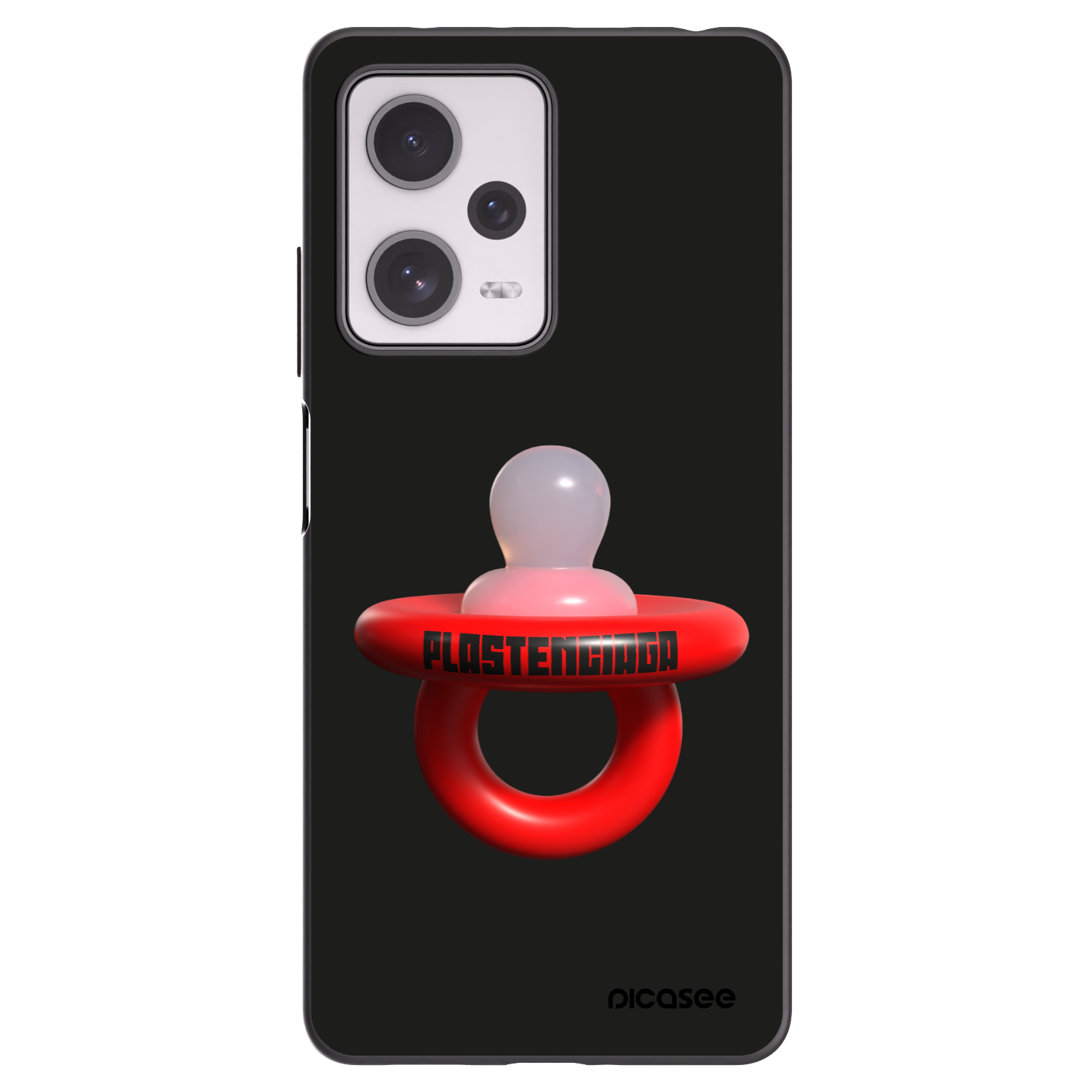 Picasee Μαύρη θήκη σιλικόνης για Xiaomi Redmi Note 12 Pro+ 5G - Le Dudel
