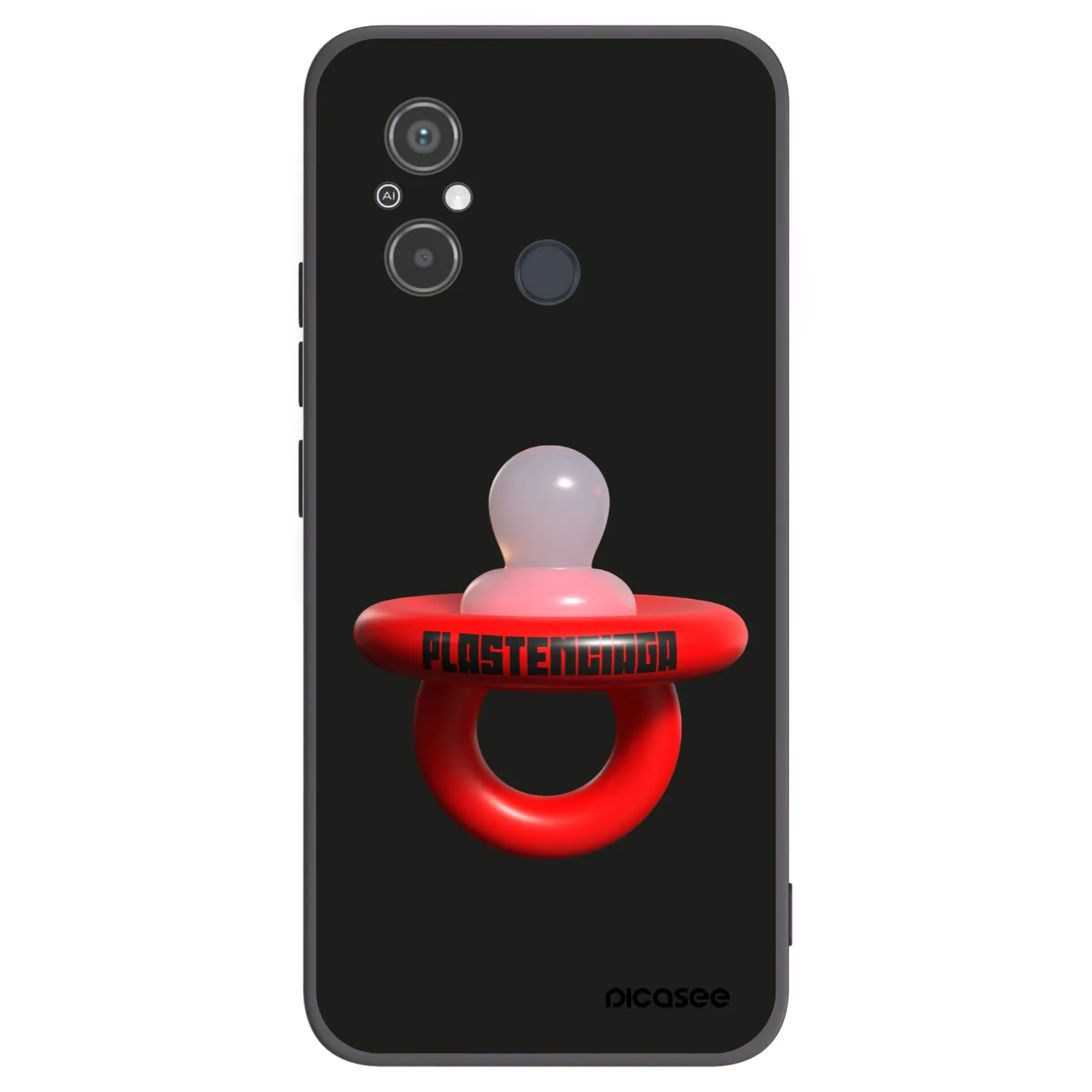 Picasee Μαύρη θήκη σιλικόνης για Xiaomi Redmi 12C - Le Dudel