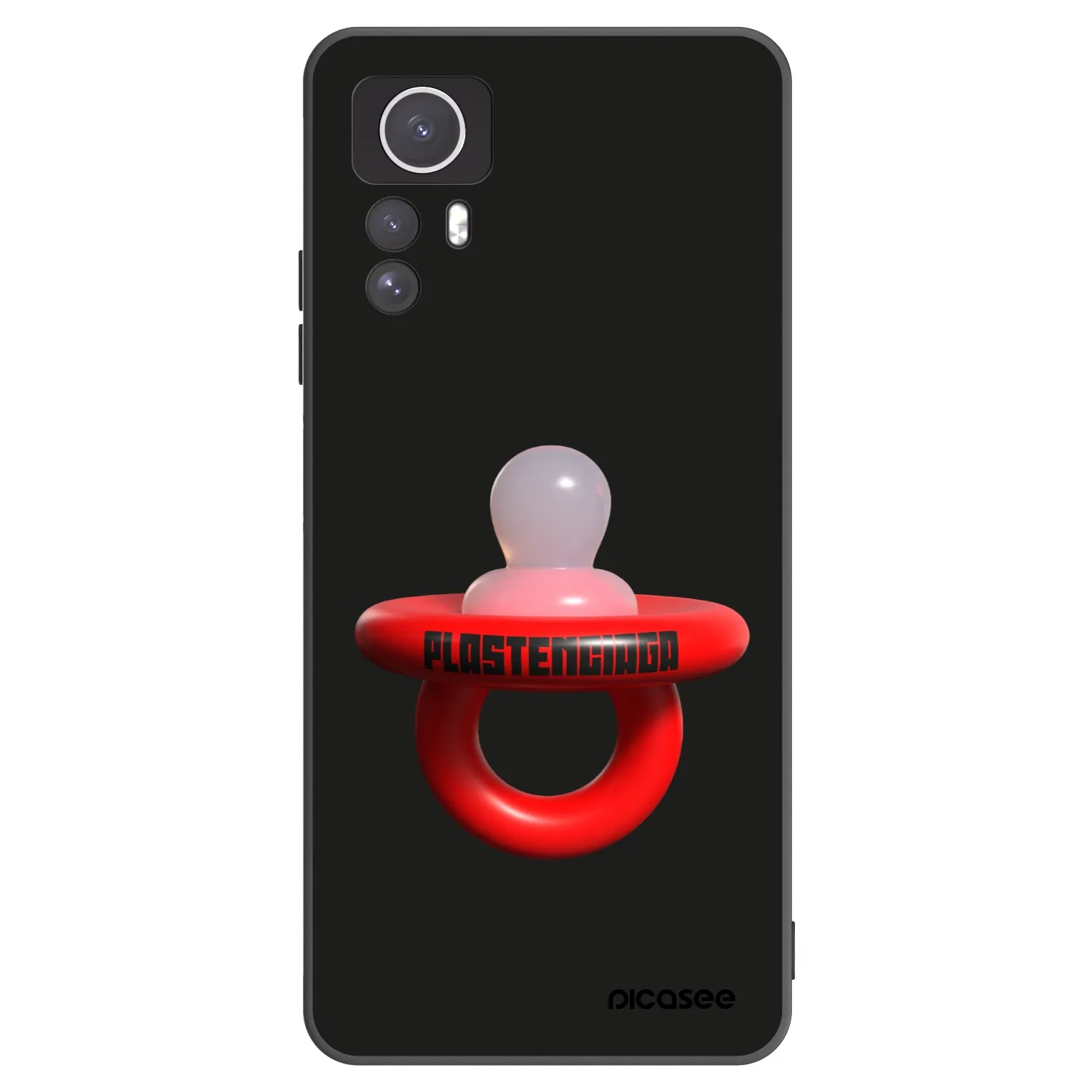 Picasee Μαύρη θήκη σιλικόνης για Xiaomi Redmi Note 12S - Le Dudel