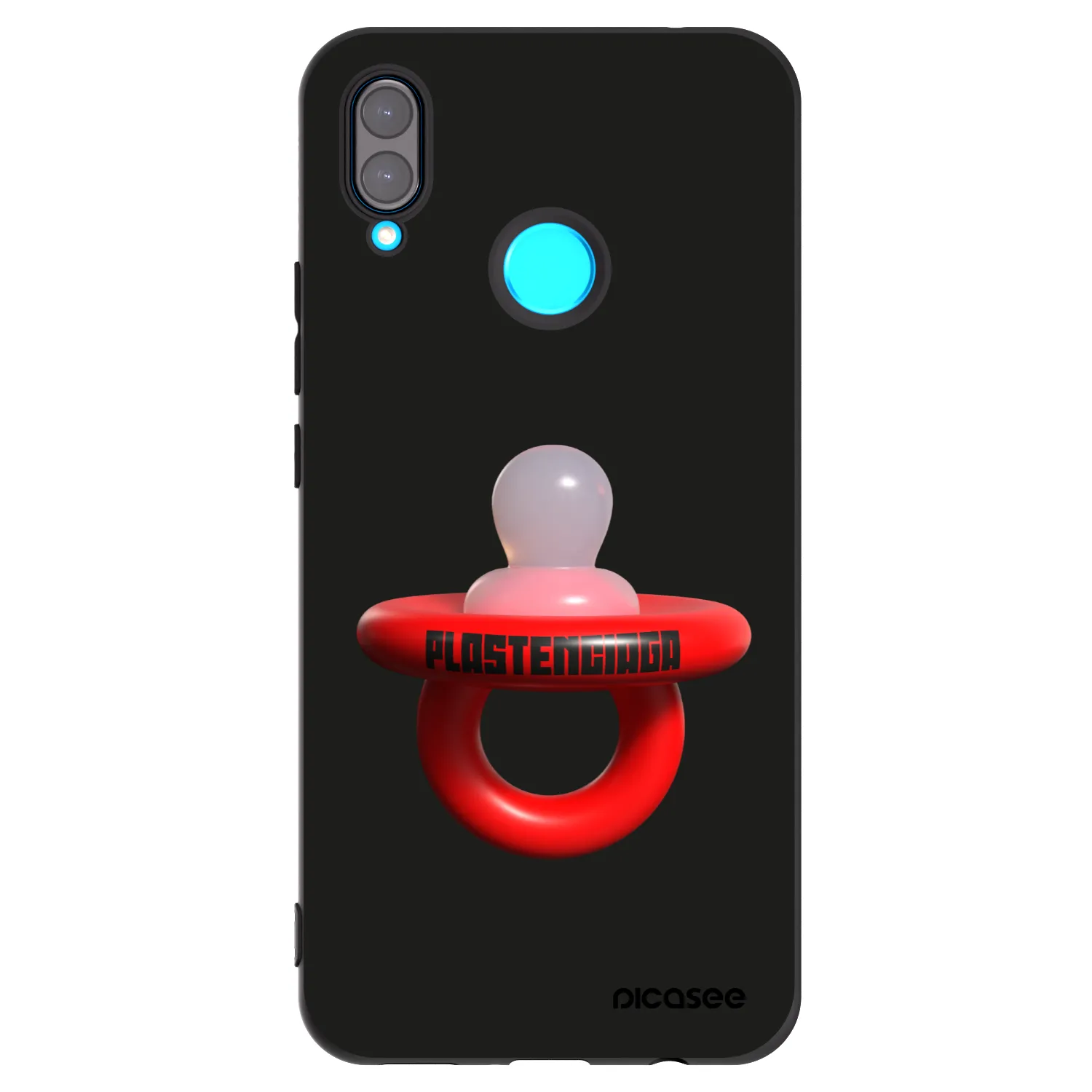 Picasee Μαύρη θήκη σιλικόνης για Huawei Nova 3 - Le Dudel