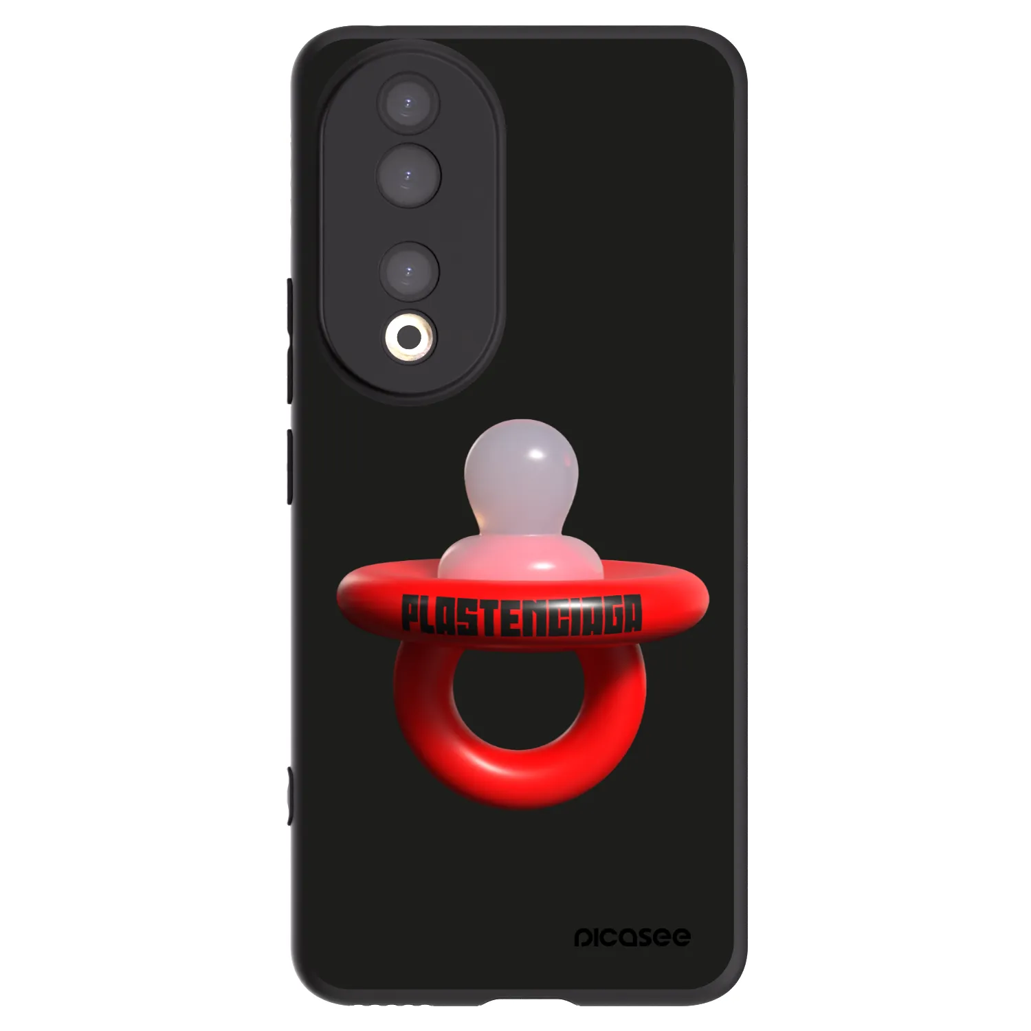 Picasee Μαύρη θήκη σιλικόνης για Honor 90 5G - Le Dudel