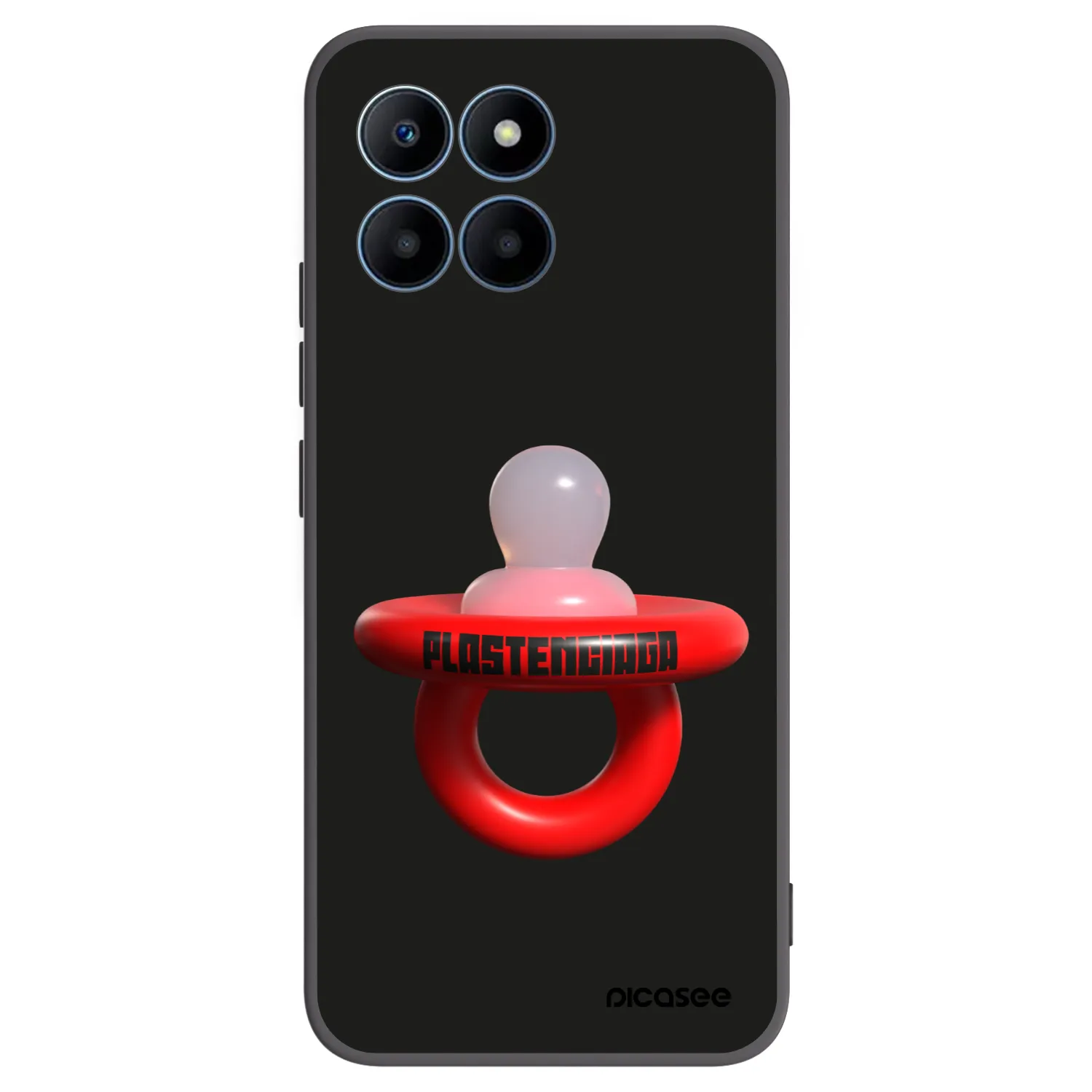Picasee Μαύρη θήκη σιλικόνης για Honor 70 Lite - Le Dudel