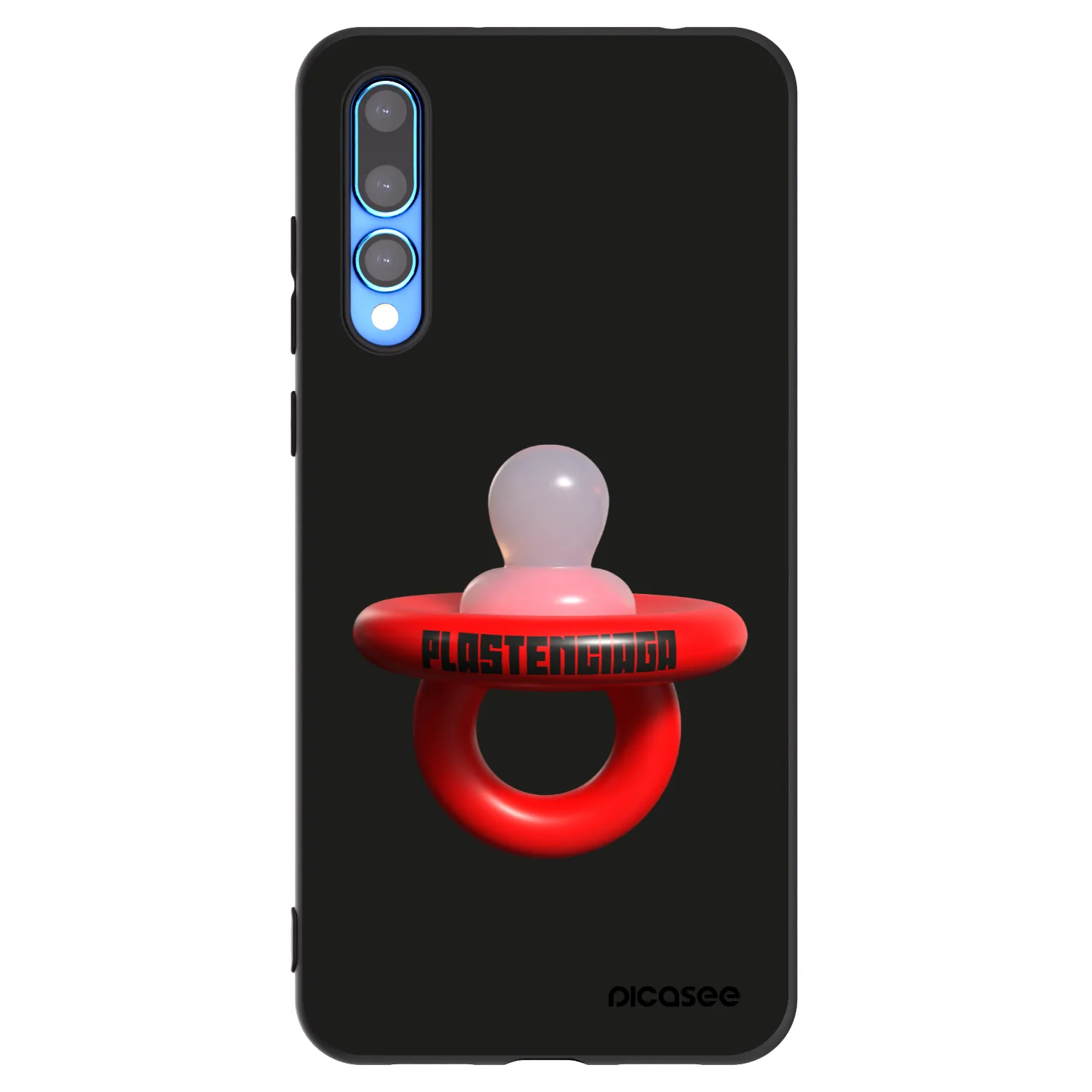 Picasee Μαύρη θήκη σιλικόνης για Huawei P20 Pro - Le Dudel