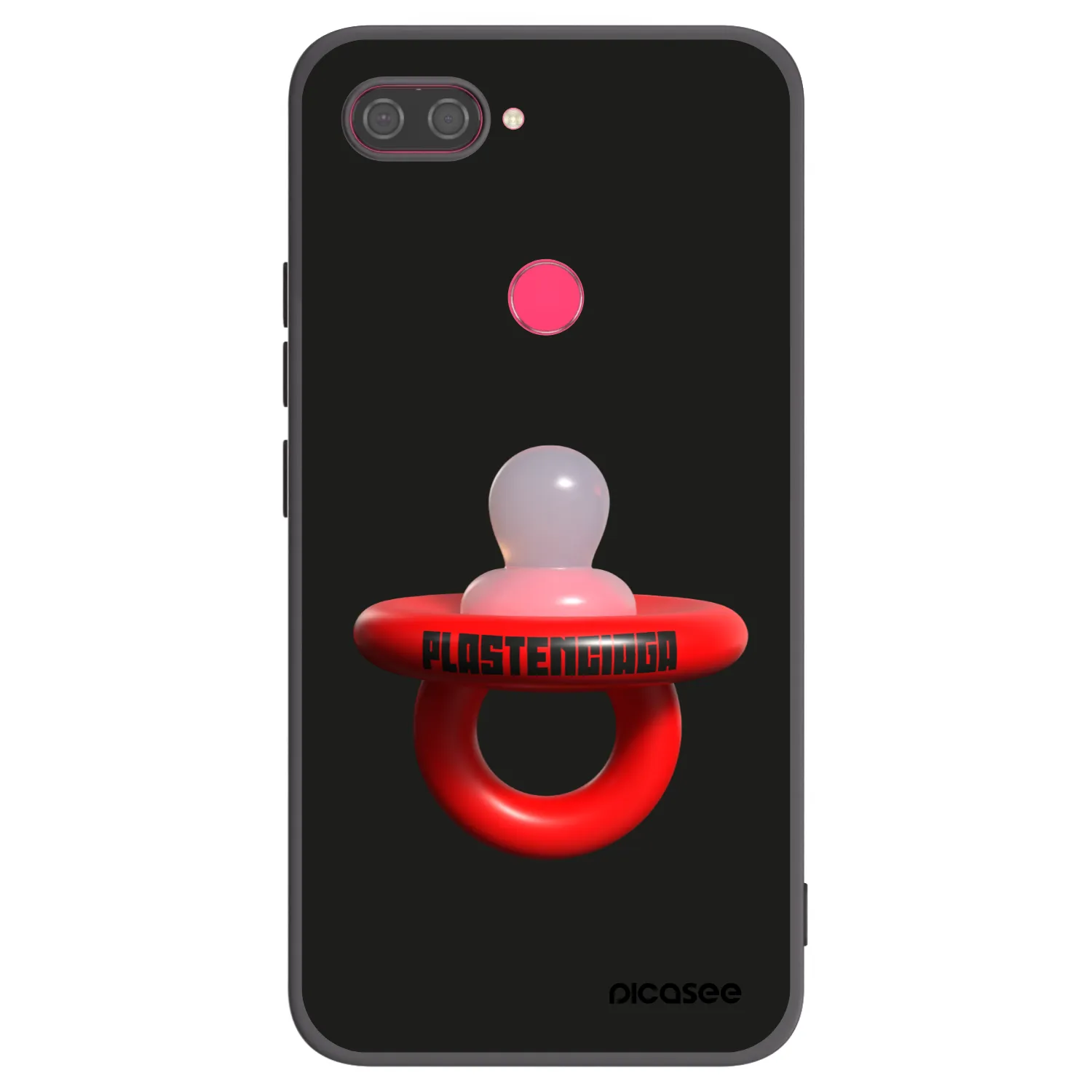 Picasee Μαύρη θήκη σιλικόνης για Xiaomi Mi 8 Lite - Le Dudel