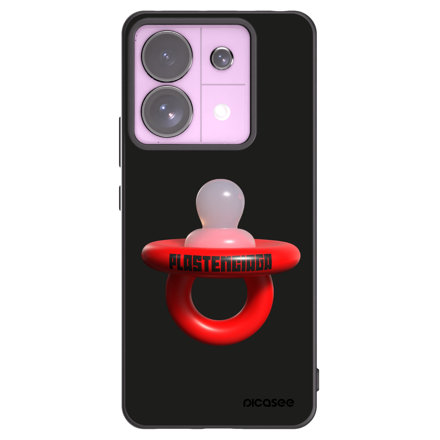 Picasee Μαύρη θήκη σιλικόνης για Xiaomi Redmi Note 13 Pro 5G - Le Dudel