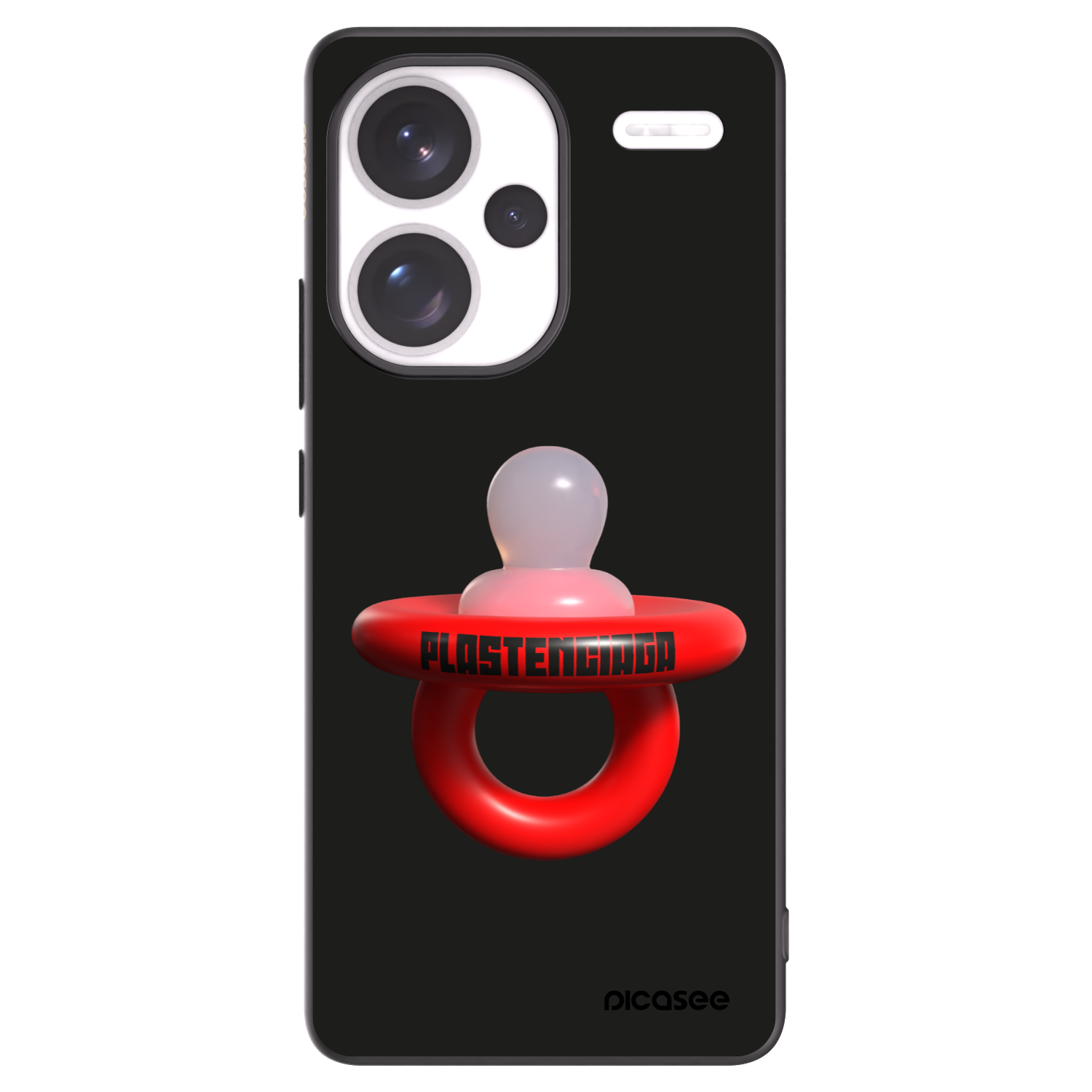 Picasee Μαύρη θήκη σιλικόνης για Xiaomi Redmi Note 13 Pro+ 5G - Le Dudel
